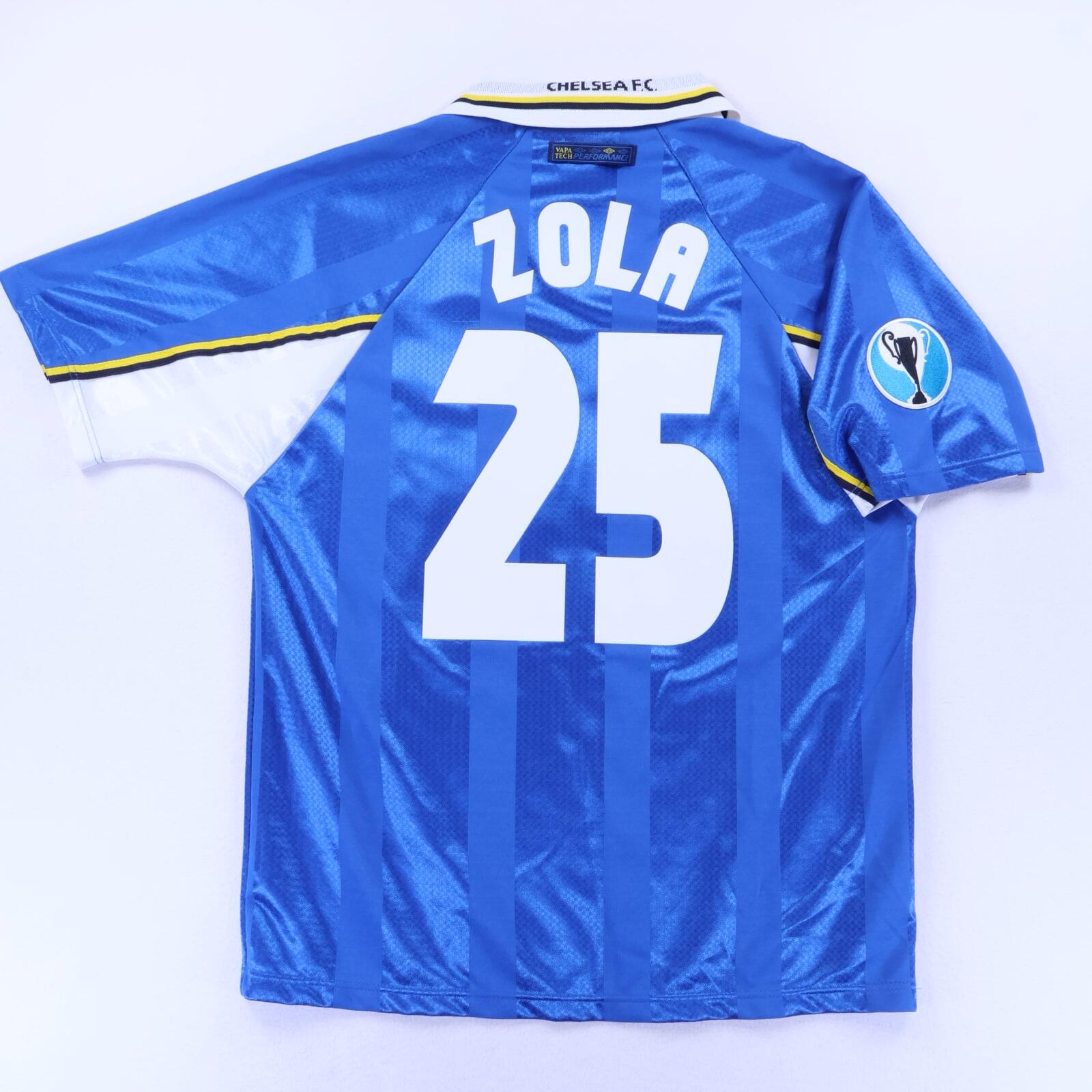 Chelsea Zola #25 1997/99 Home Shirt - M