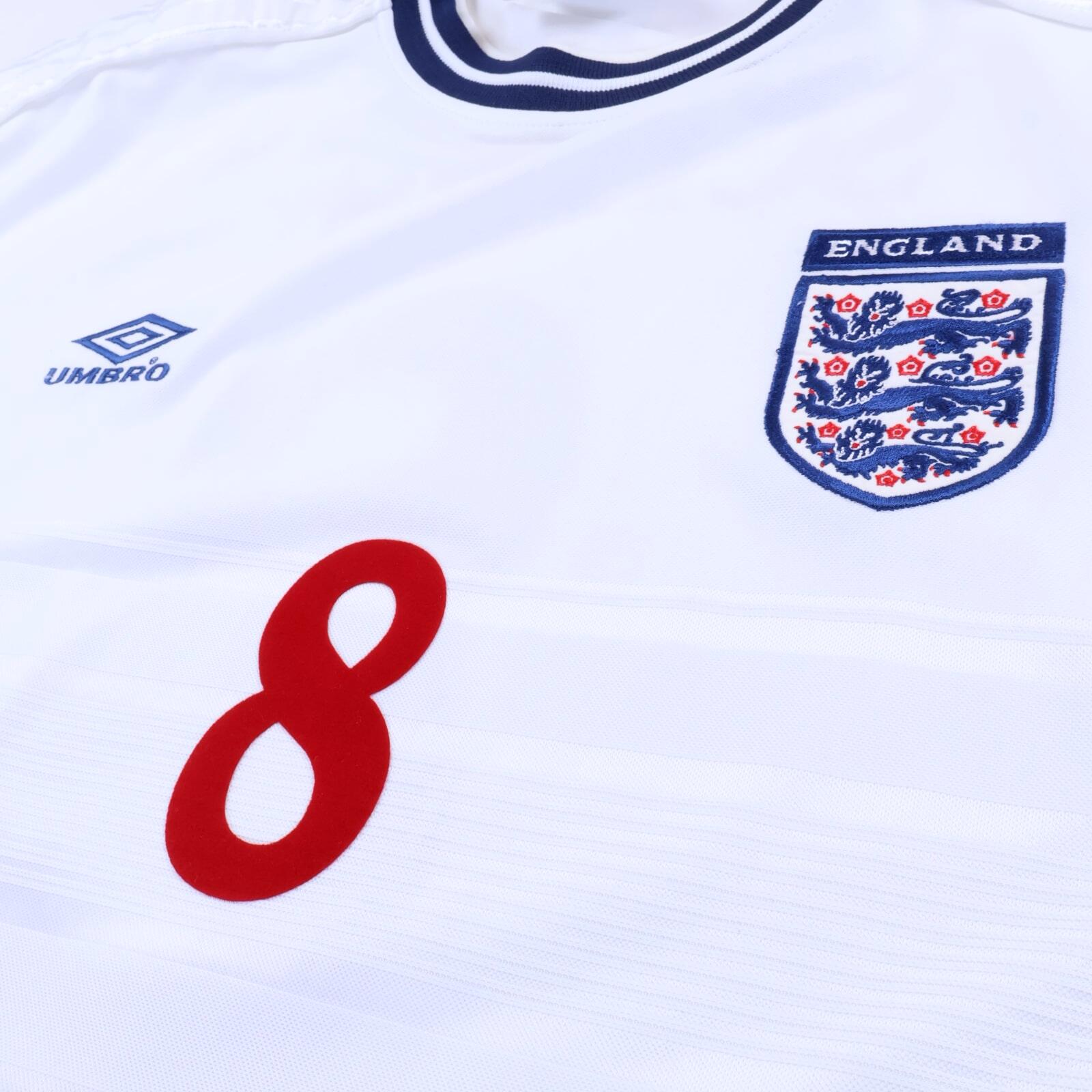 England Scholes #8 1999/01 Home Shirt - XL