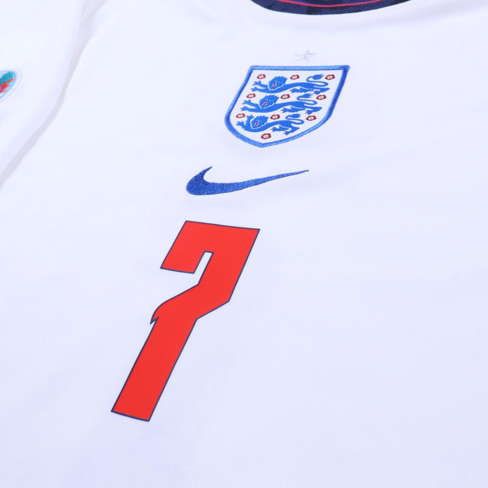 England Grealish #7 2020/21 Home Shirt - L