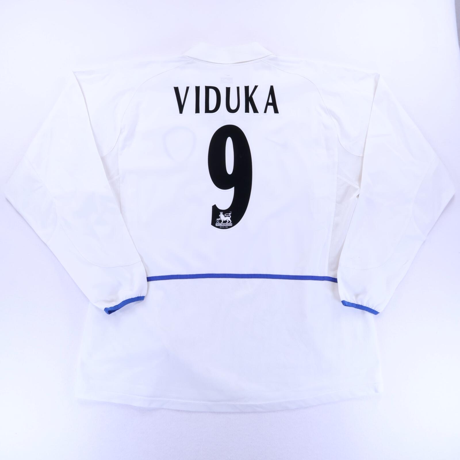Leeds United Viduka #9 2002/03 Home Shirt - Long Sleeve - 2XL