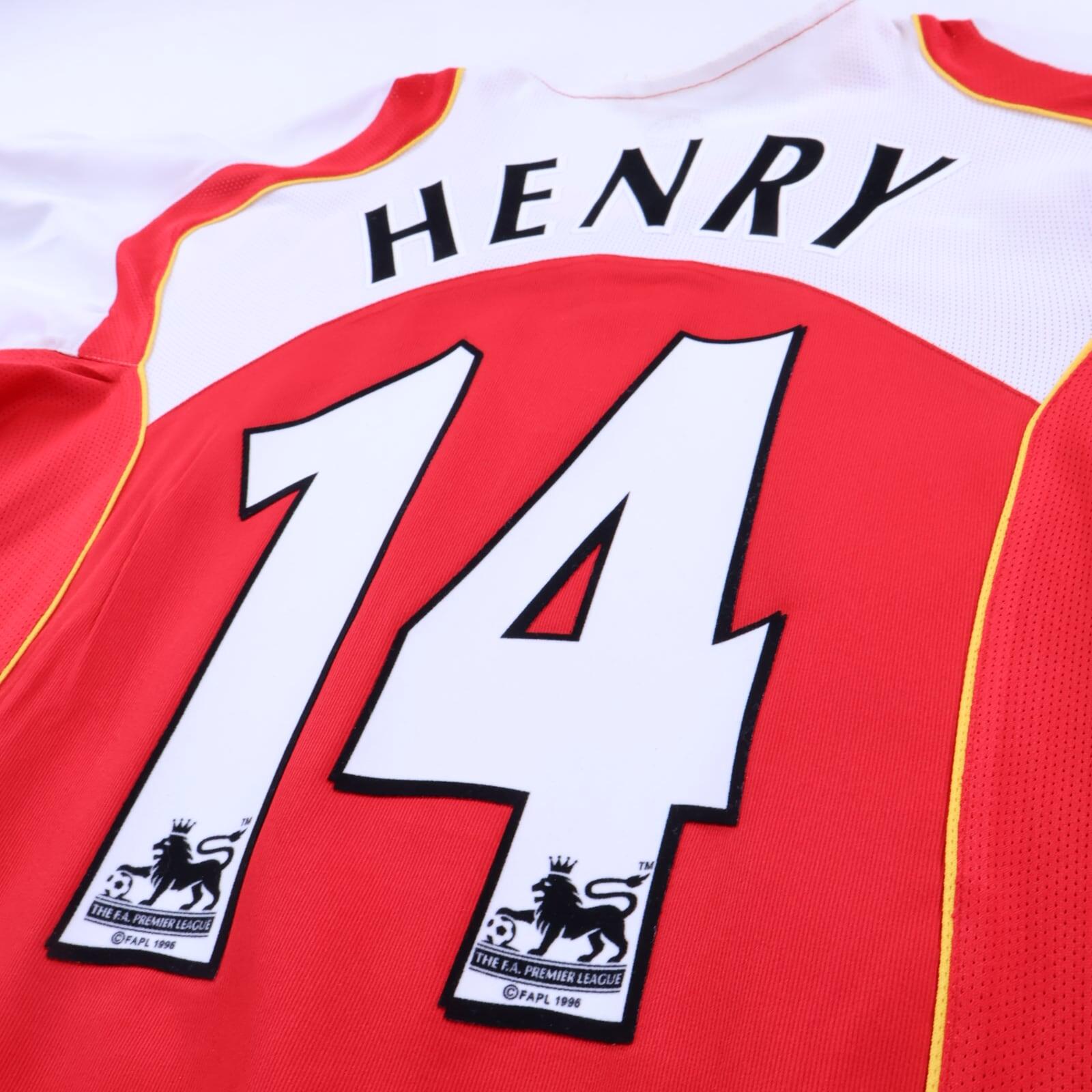 Arsenal Henry #14 2004/05 Home Shirt - Long Sleeve - L