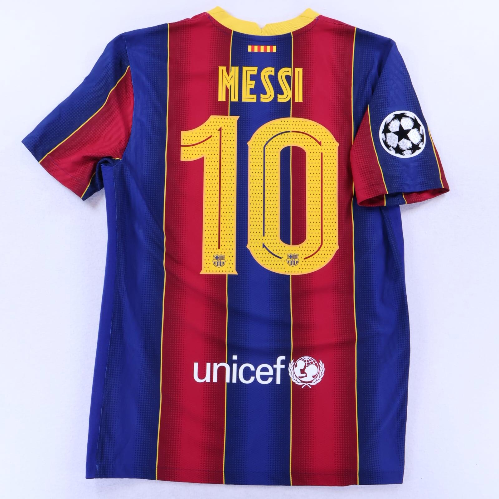 MINT* Barcelona Messi #10 2020/21 Home Shirt - Player Issue - M