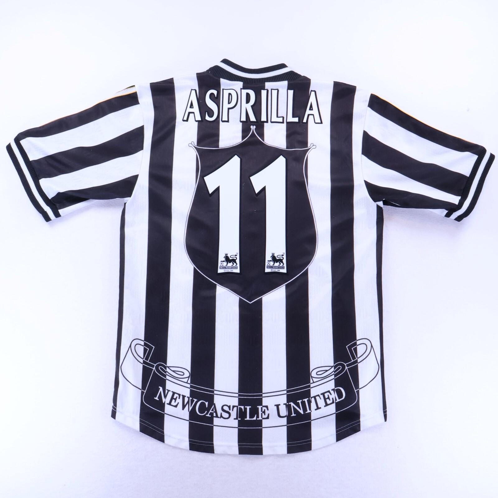 Newcastle United Asprilla #11 1997/99 Home Shirt - M