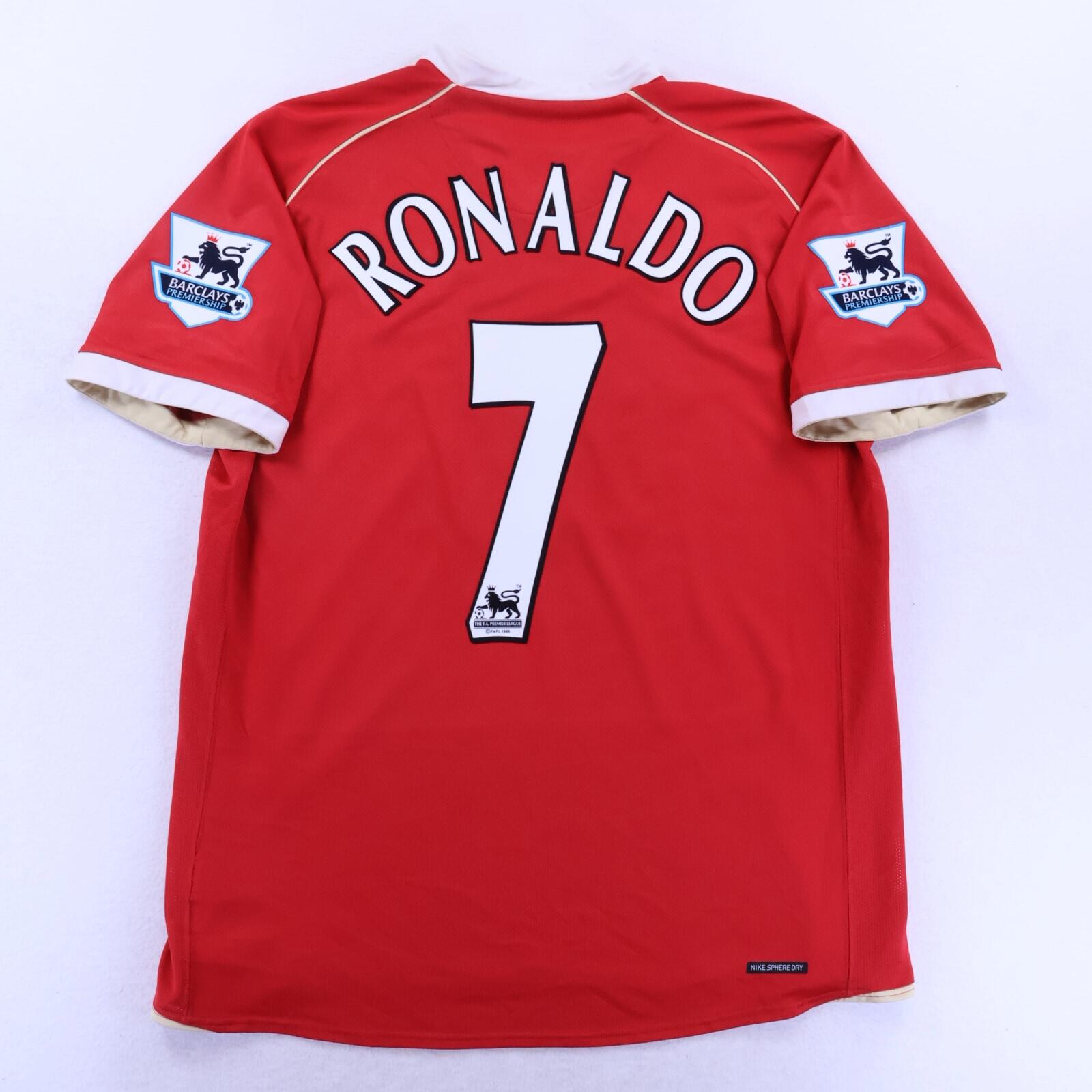 MINT* Manchester United Ronaldo #7 2006/07 Home Shirt - L