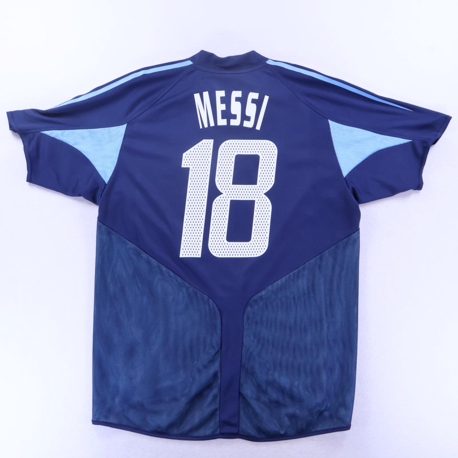 Argentina Messi #18 2004/05 Away Shirt - L