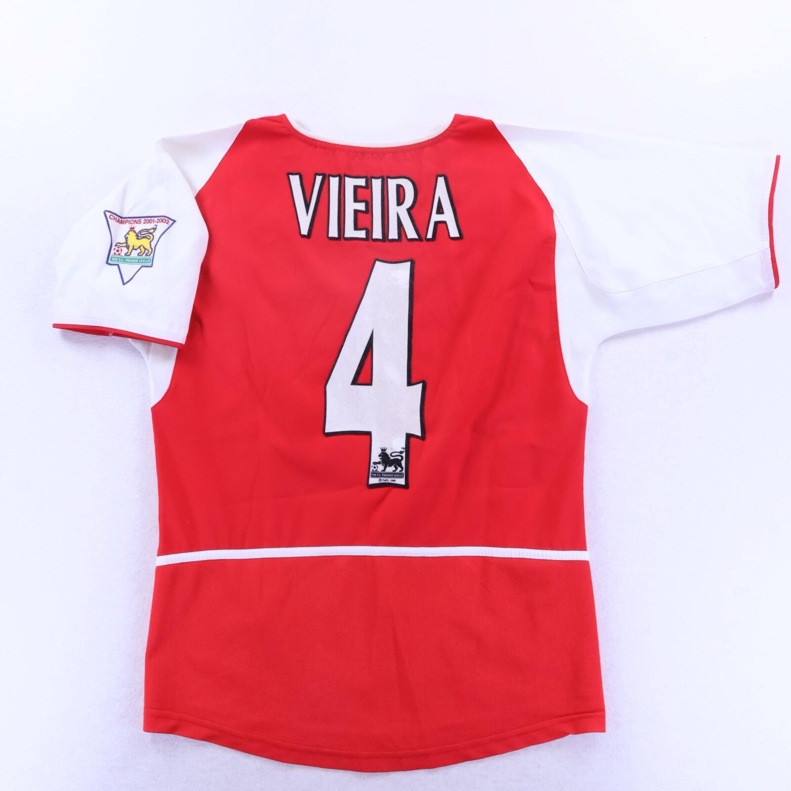 Arsenal Vieira #4 2002/03 Home Shirt - Youth - XL