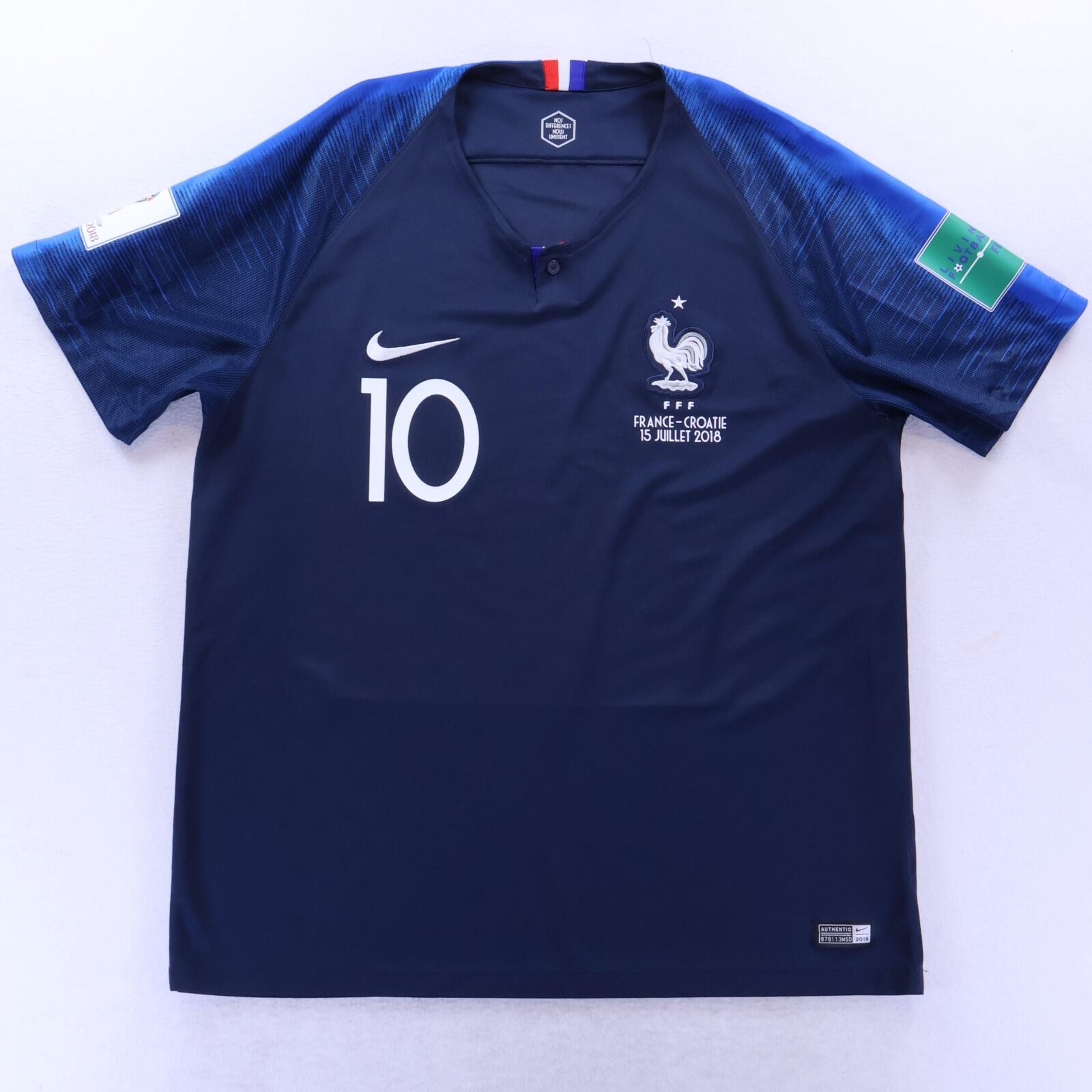 *MINT* France Mbappé #10 2018/19 Home Shirt - XL