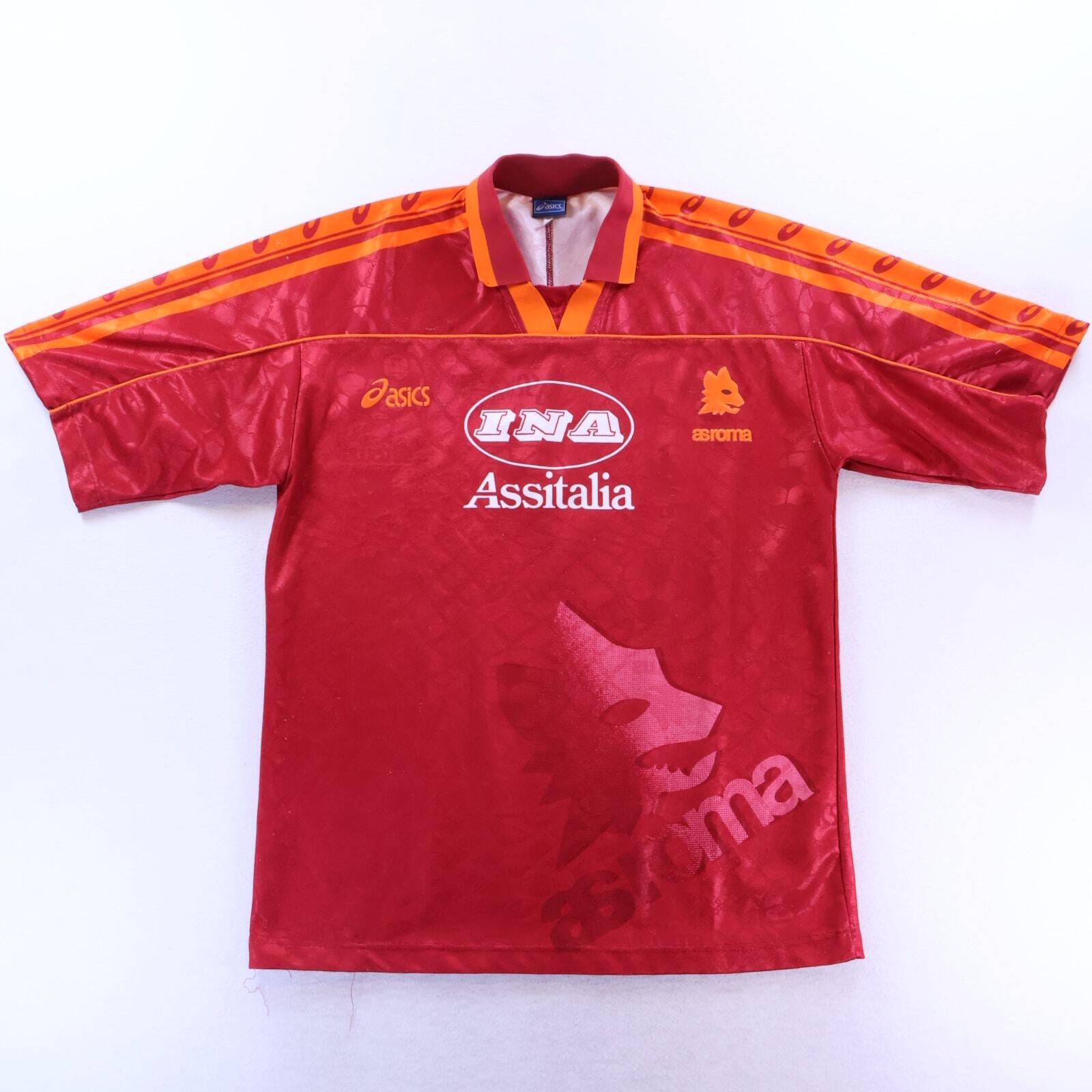 As Roma #7 1995/96 Home Shirt - M
