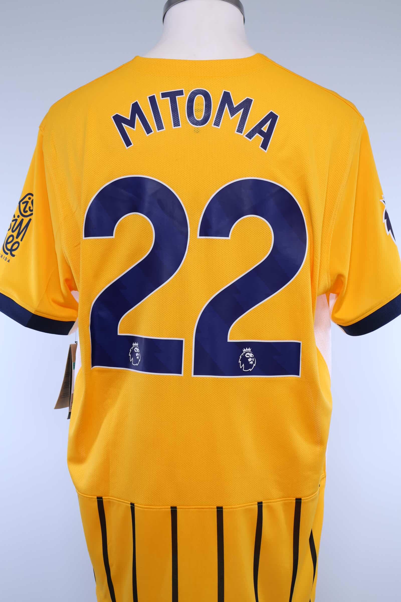 2024/25 - BRIGHTON & HOVE ALBION F.C - MITOMA - #22 - AWAY SHIRT - XL
