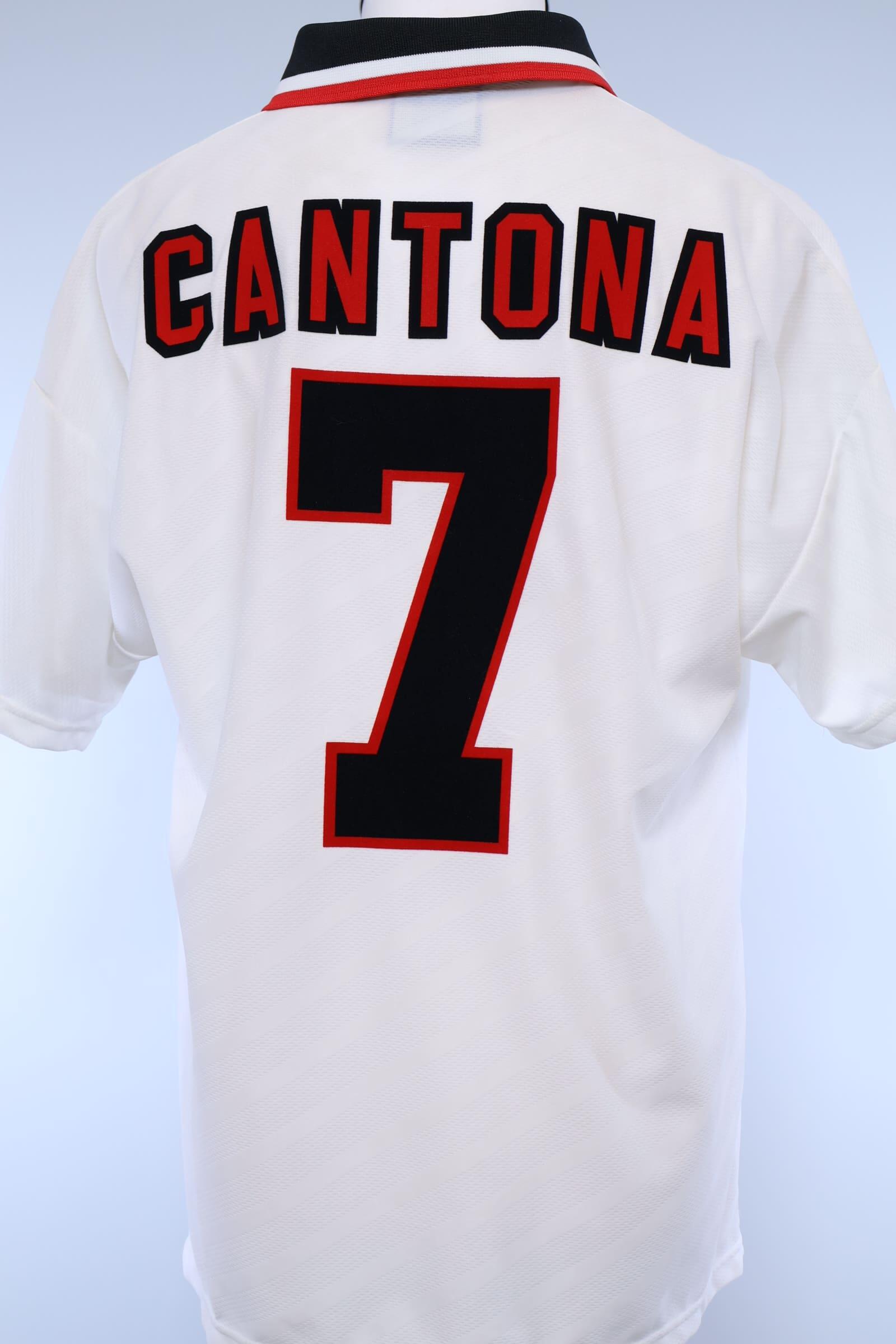 96/97 マンチェスターユナイテッド カントナawayユニフォーム 1996/97 - MANCHESTER UNITED - CANTONA - #7 - AWAY SHIRT - L