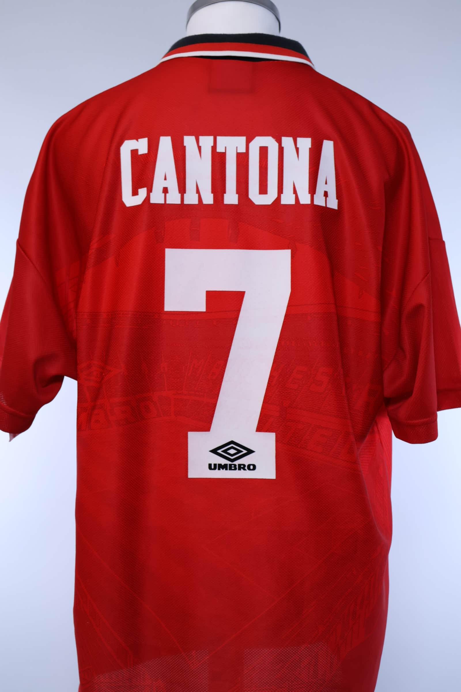 1994/96 - MANCHESTER UNITED - CANTONA - #7 - HOME SHIRT - XL
