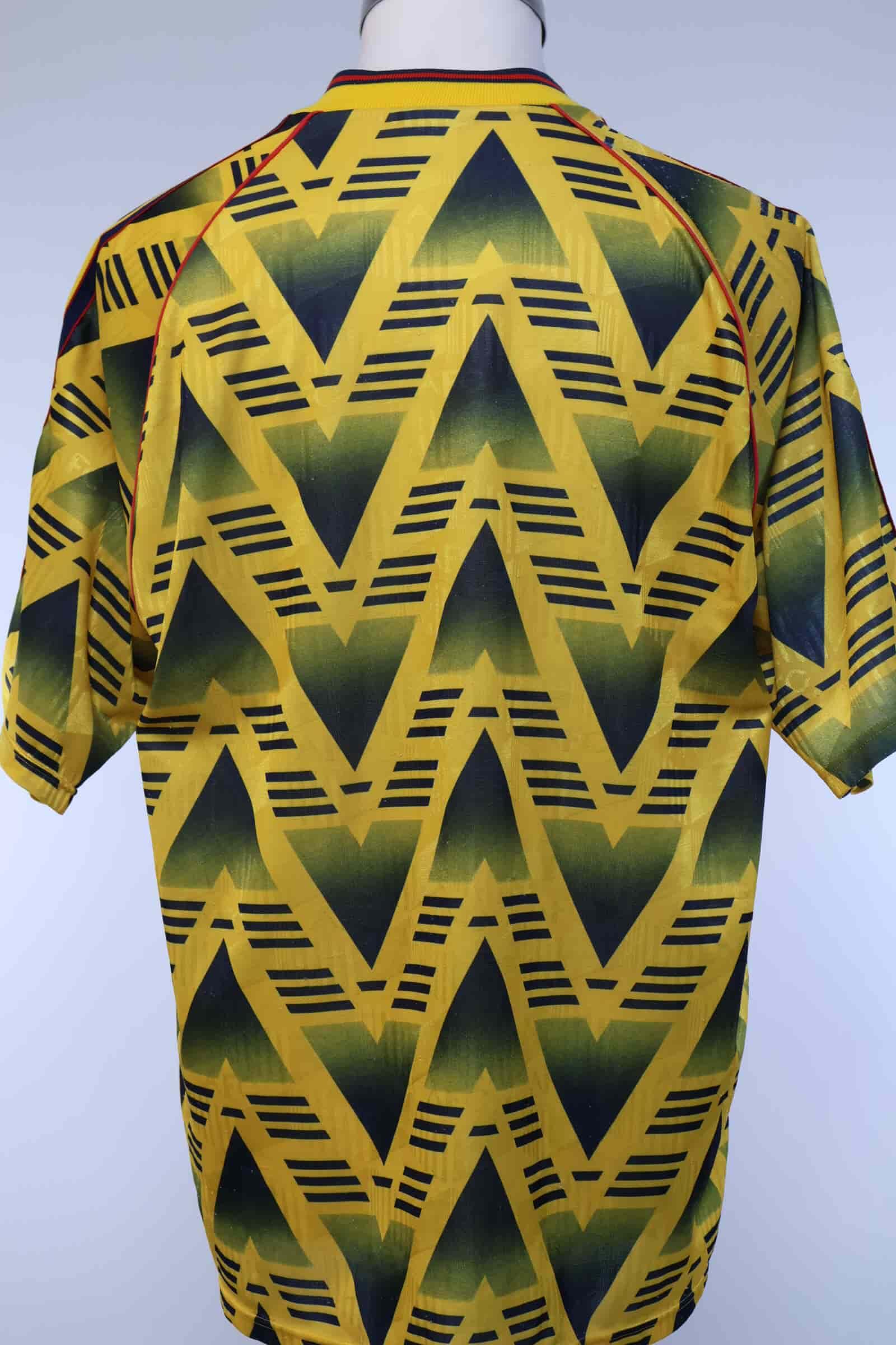 1991/93 - ARSENAL - AWAY SHIRT - BRUISED BANANA - XL