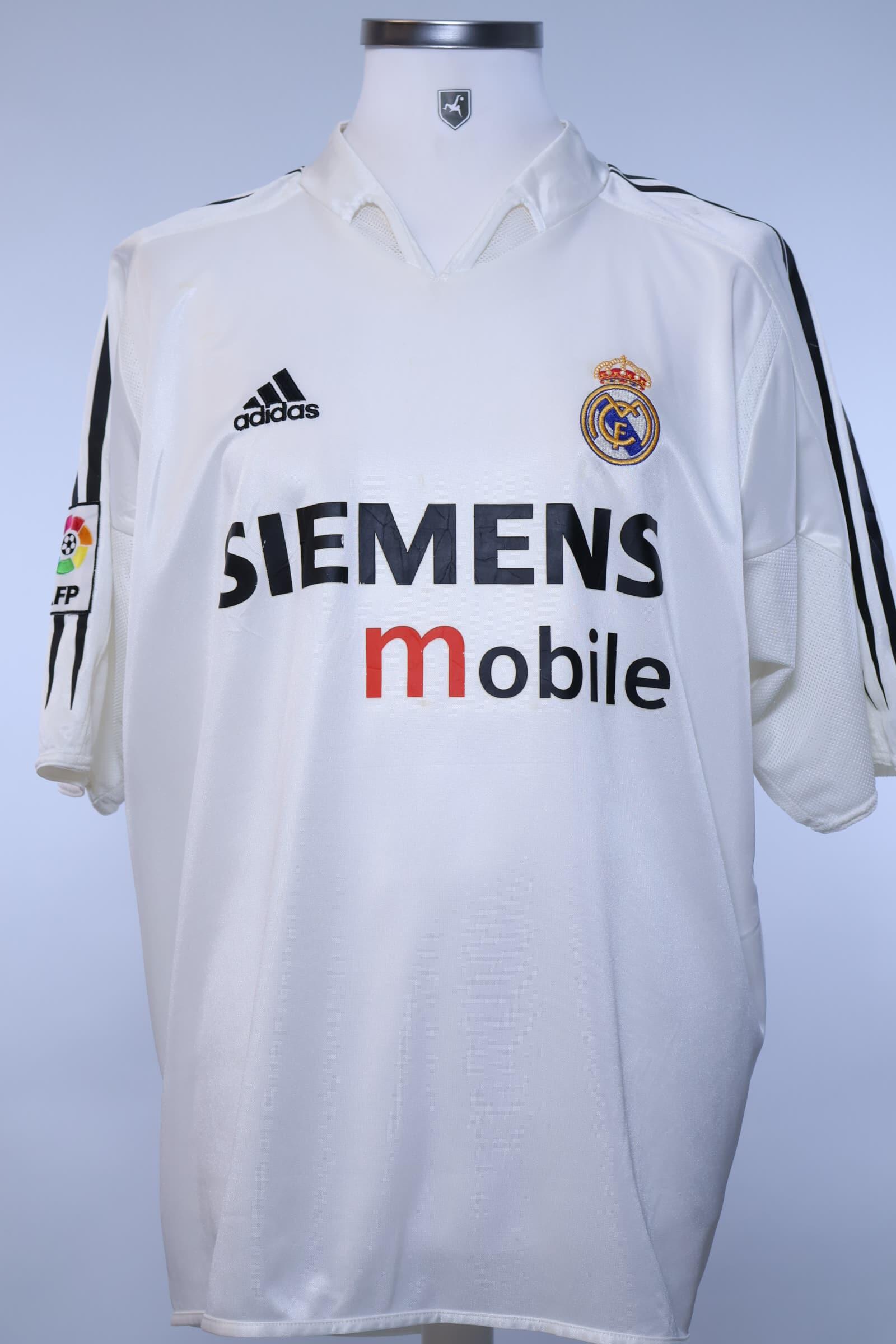 レアルFIGO 10 正規品 2003-04 SIEMENS mobile 2003/04 - REAL MADRID - FIGO - #10 - HOME SHIRT - XL