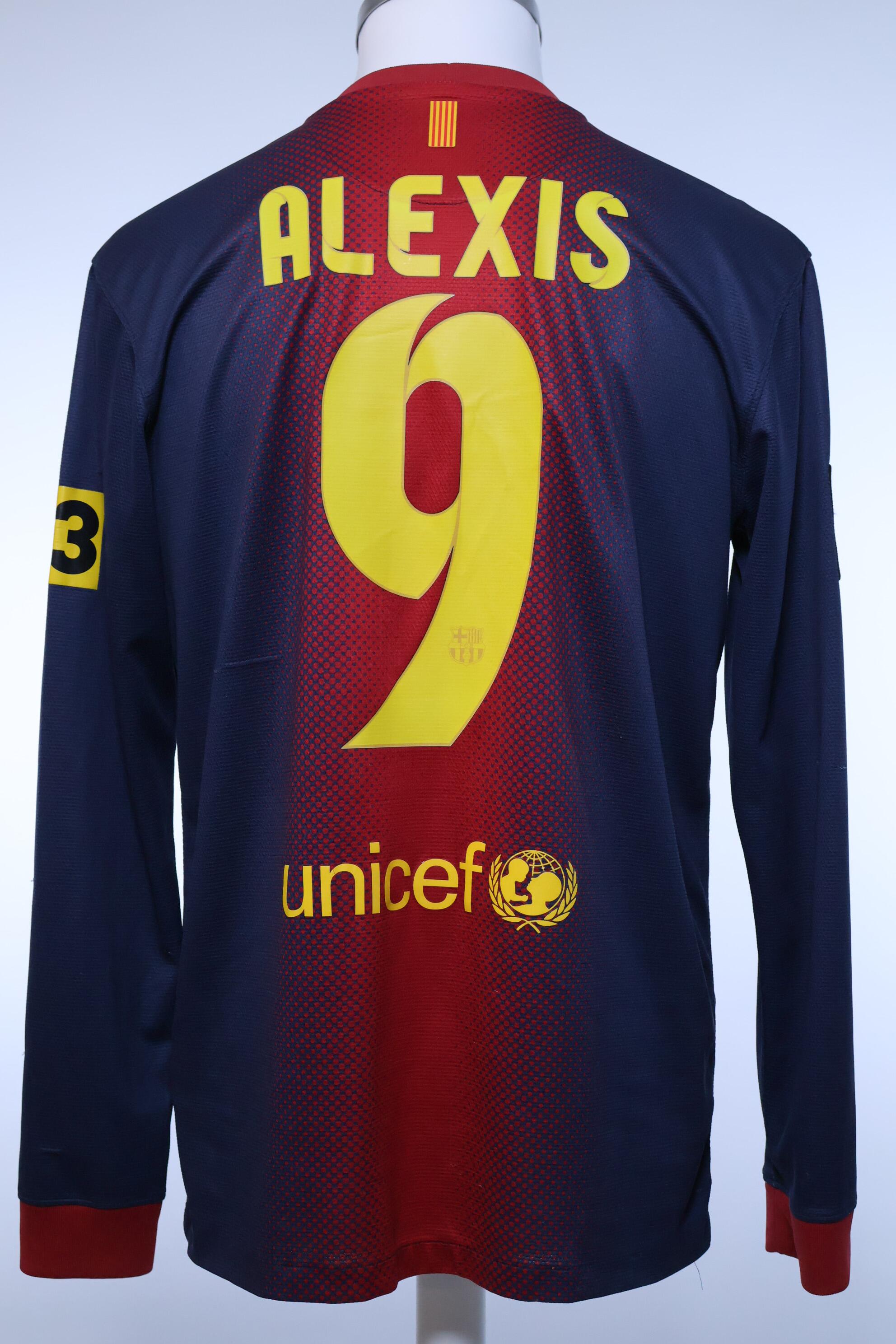 Fc Barcelona Alexis #9 2012/13 Home Shirt - M