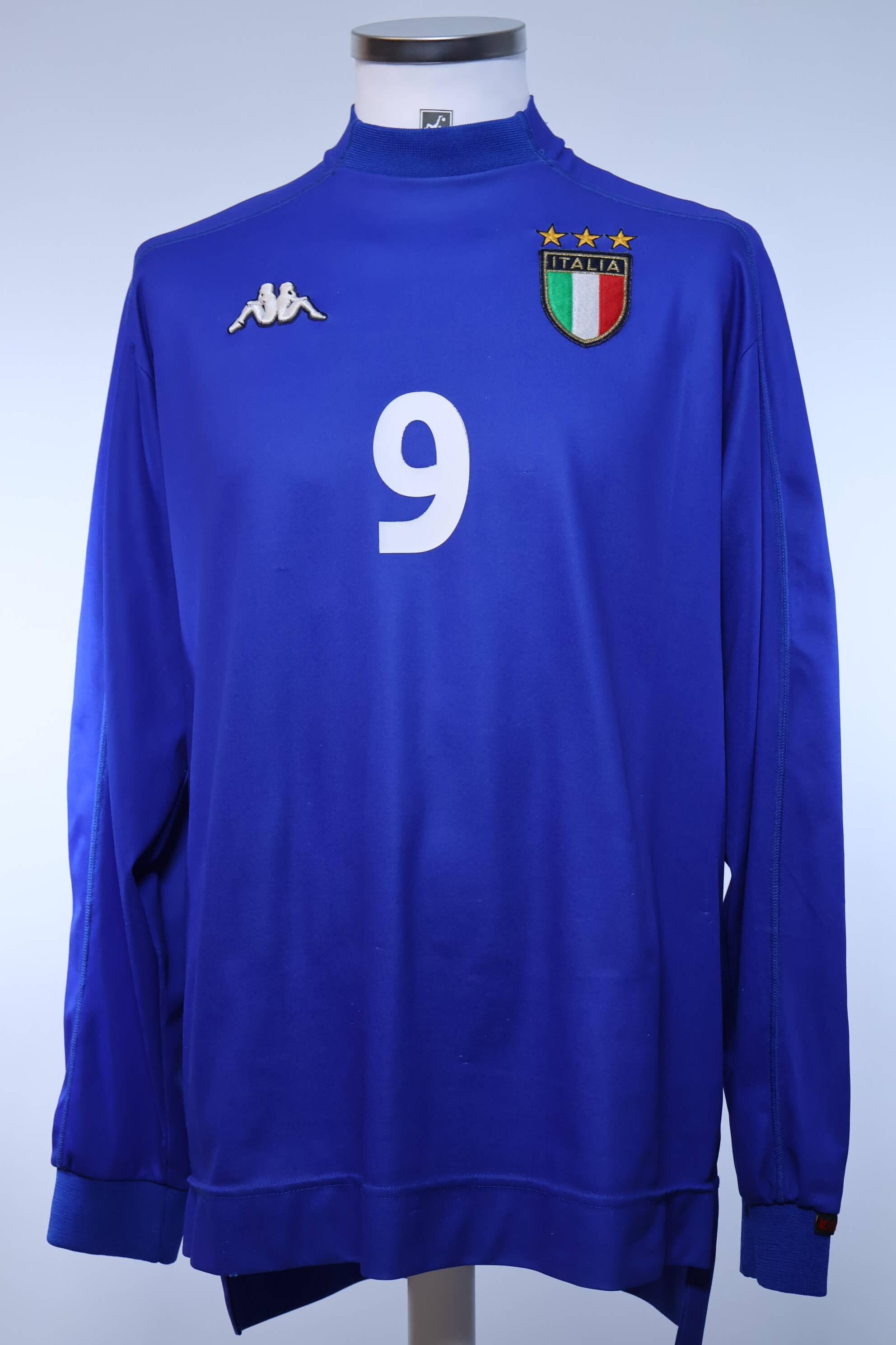 Italy Inzaghi #9 1999/00 Home Shirt - L
