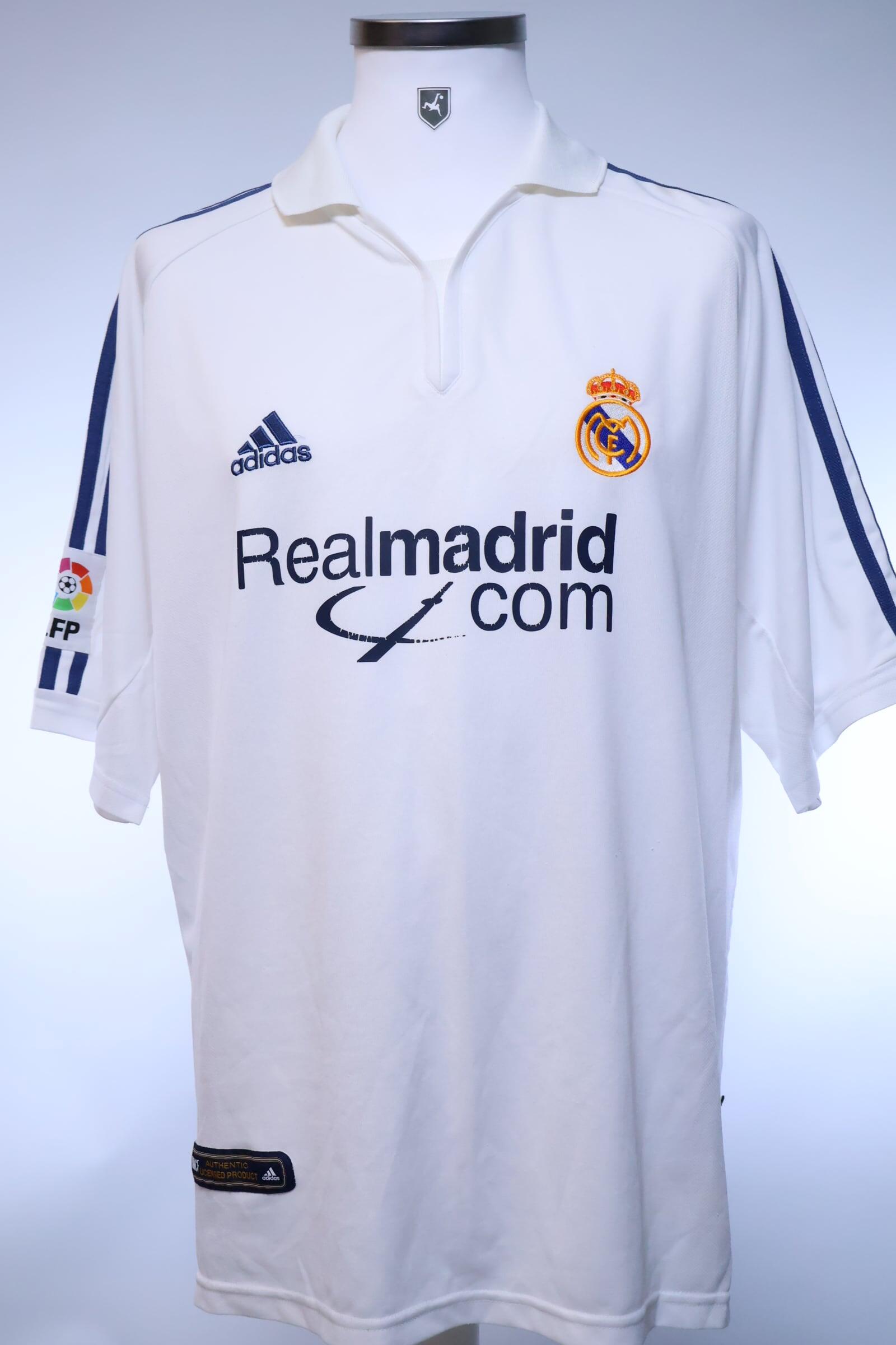 Real Madrid Zidane #5 2001/02 Home Shirt - XL