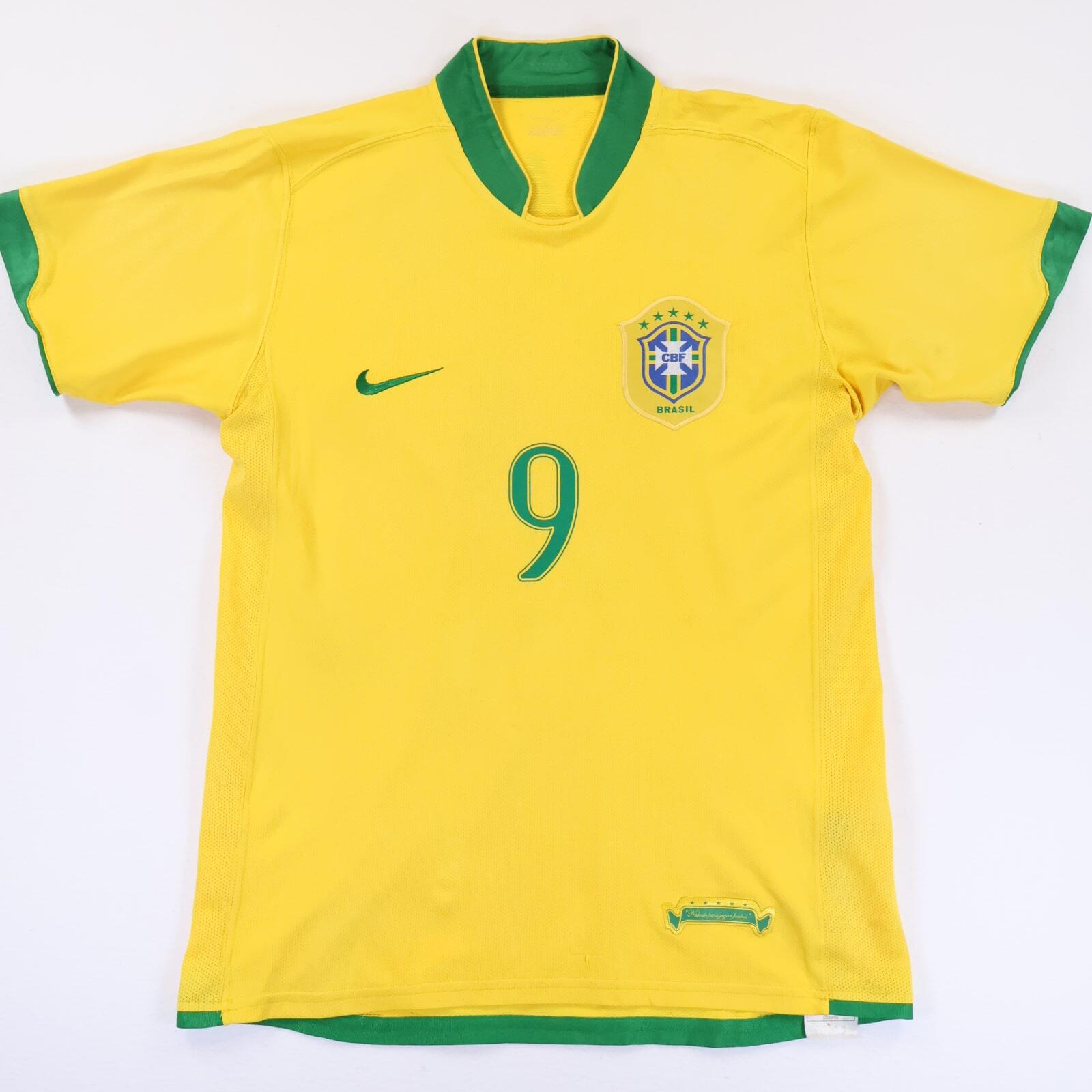 Brazil Ronaldo #9 2006/07 Home Shirt - M