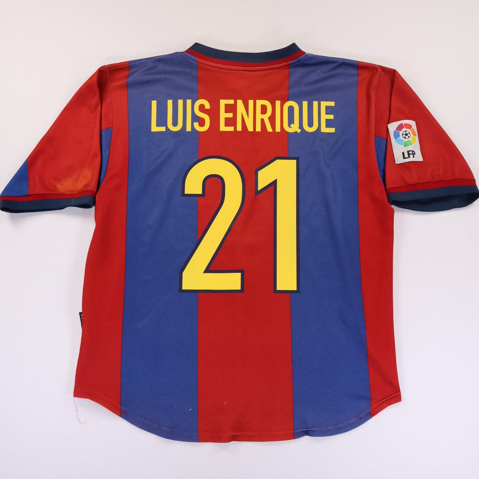 Fc Barcelona Luis Enrique #21 1998/99 Home Shirt - XXL