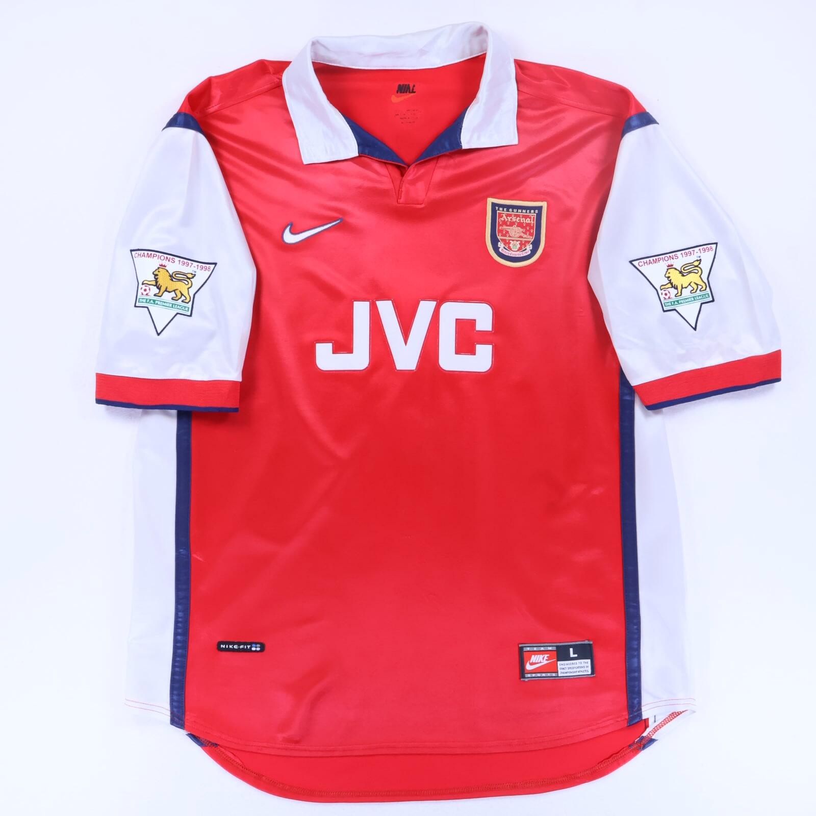 Arsenal Anelka #9 1998/99 Home Shirt - L