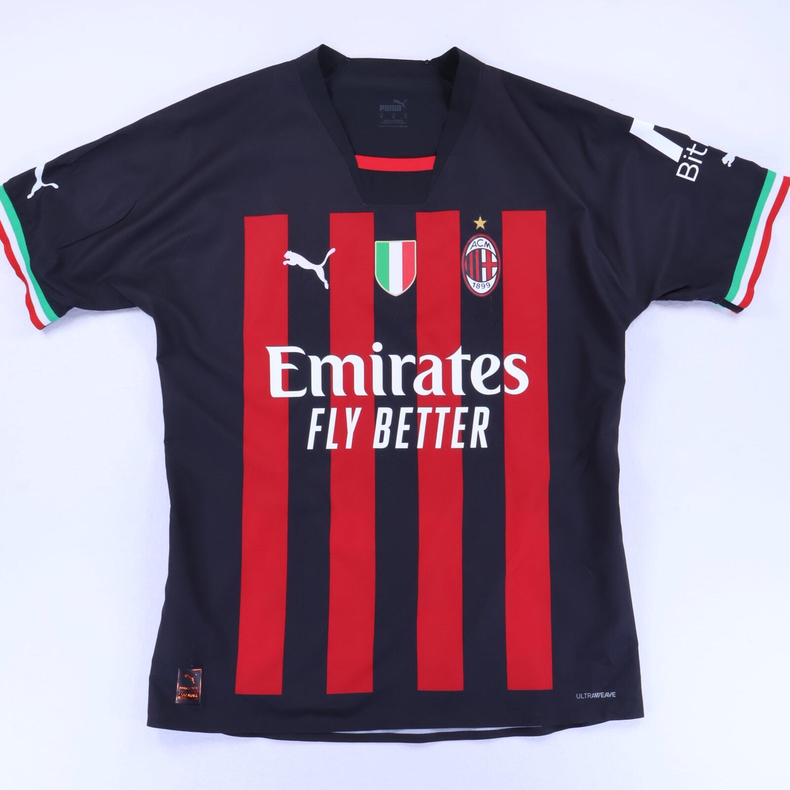Ac Milan Ibrahimovic #11 2022/23 Home Shirt - Player Issue - M