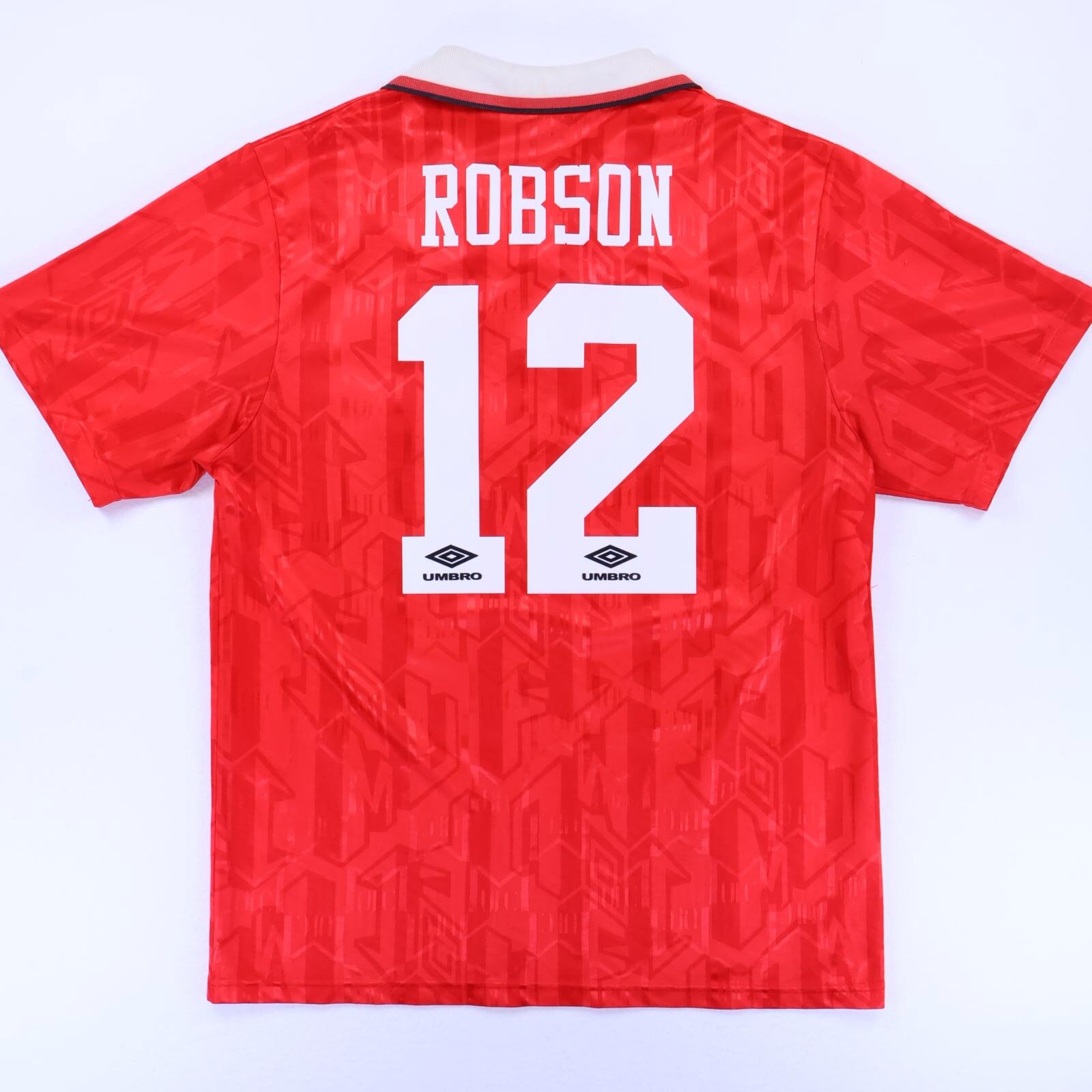 Manchester United Robson #12 1992/94 Home Shirt - L