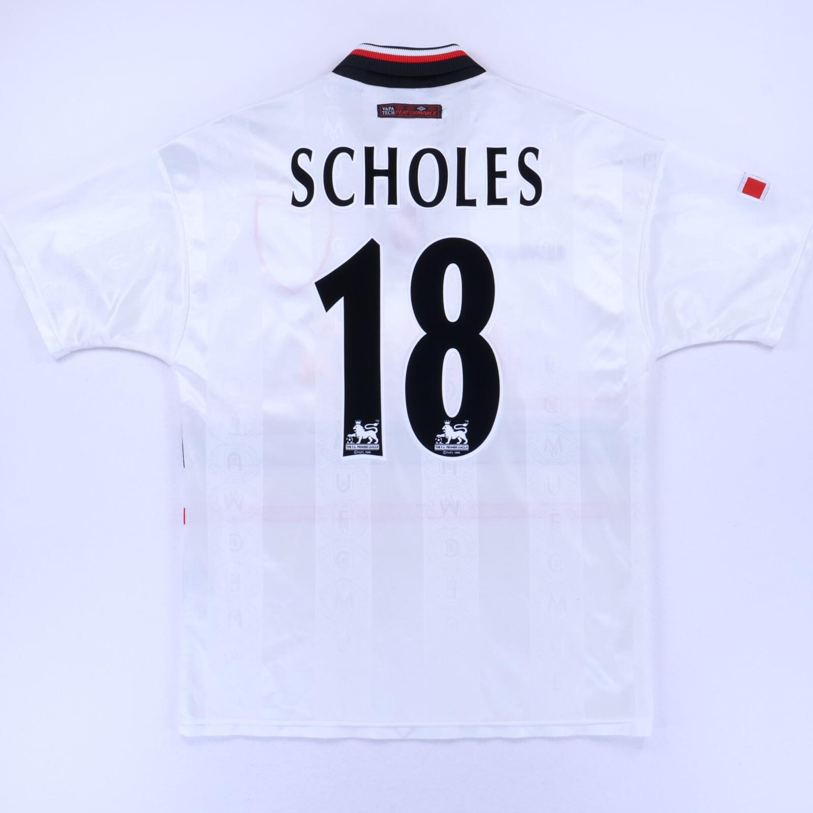 Manchester United Scholes #18 1997/99 Away Shirt - M