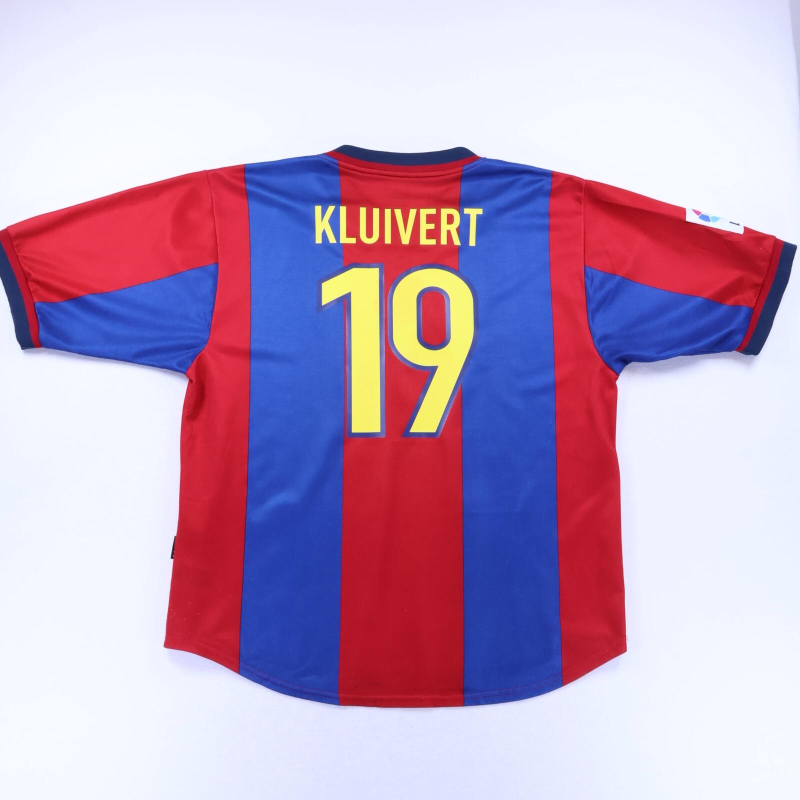 Barcelona Kluivert #19 1998/99 Home Shirt - XL