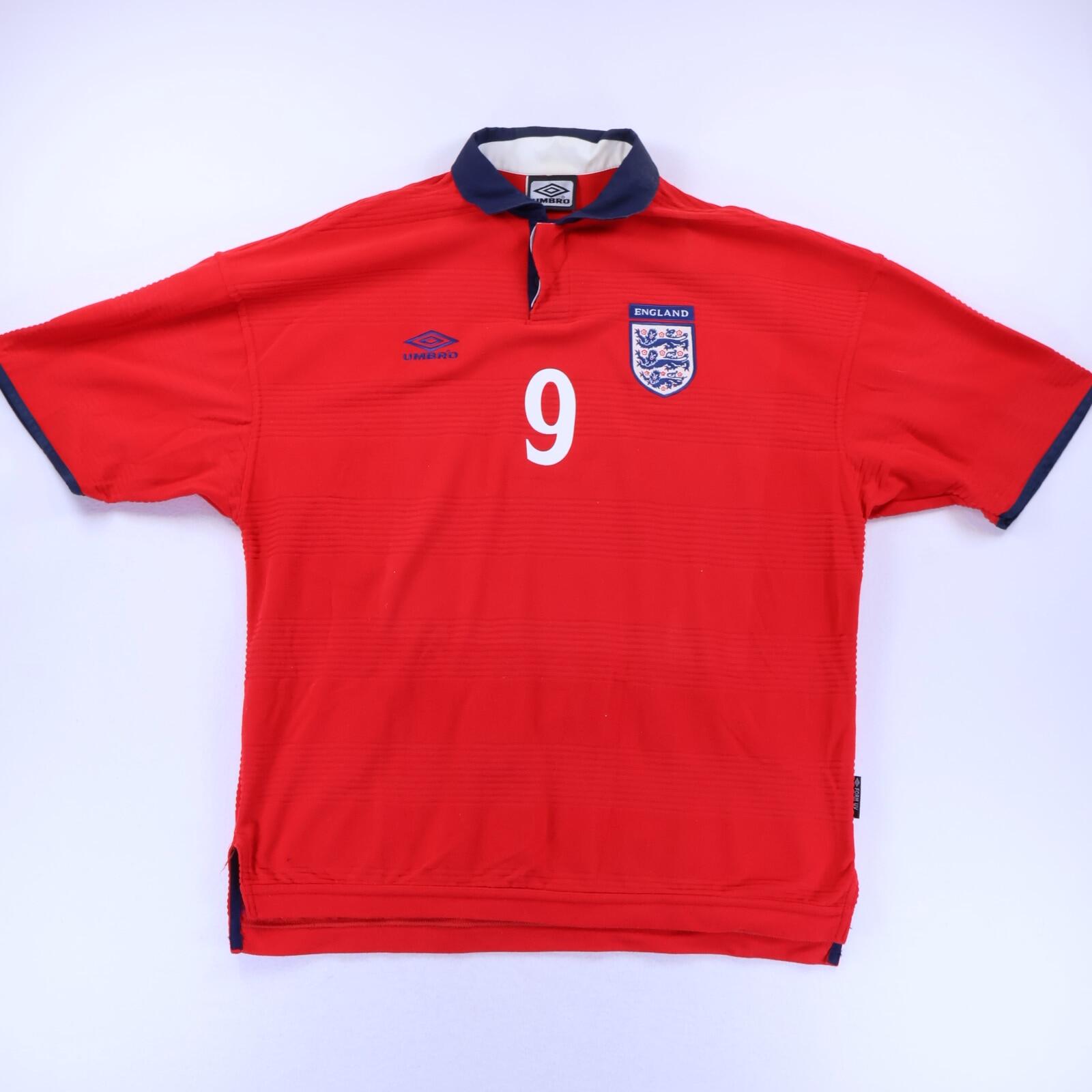 England Shearer #9 1999/01 Away Shirt - XL