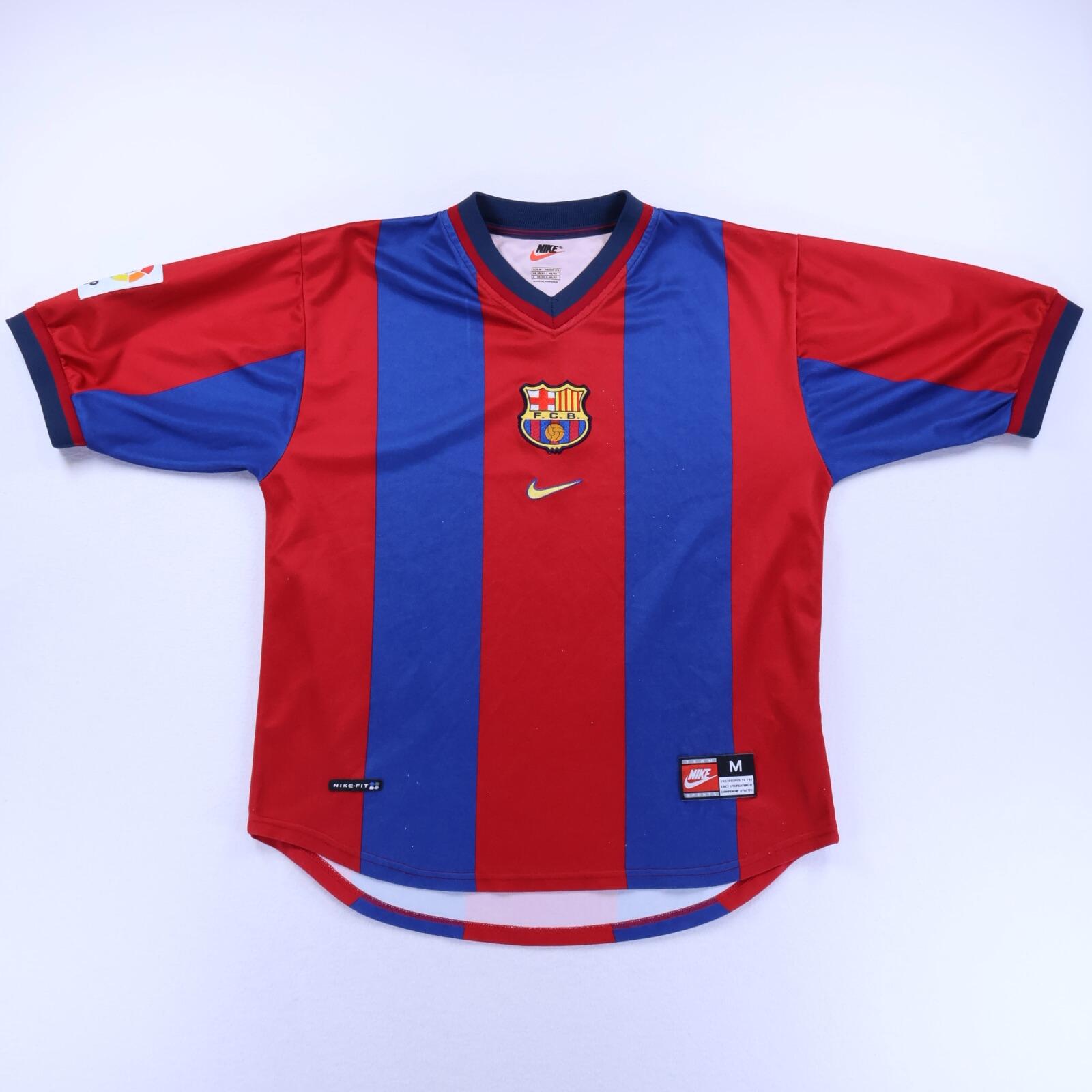 Barcelona Figo #7 1998/99 Home Shirt - M