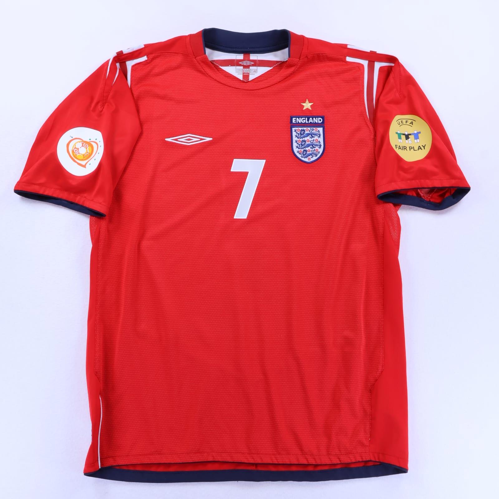 England Beckham #7 2004/06 Away Shirt - L