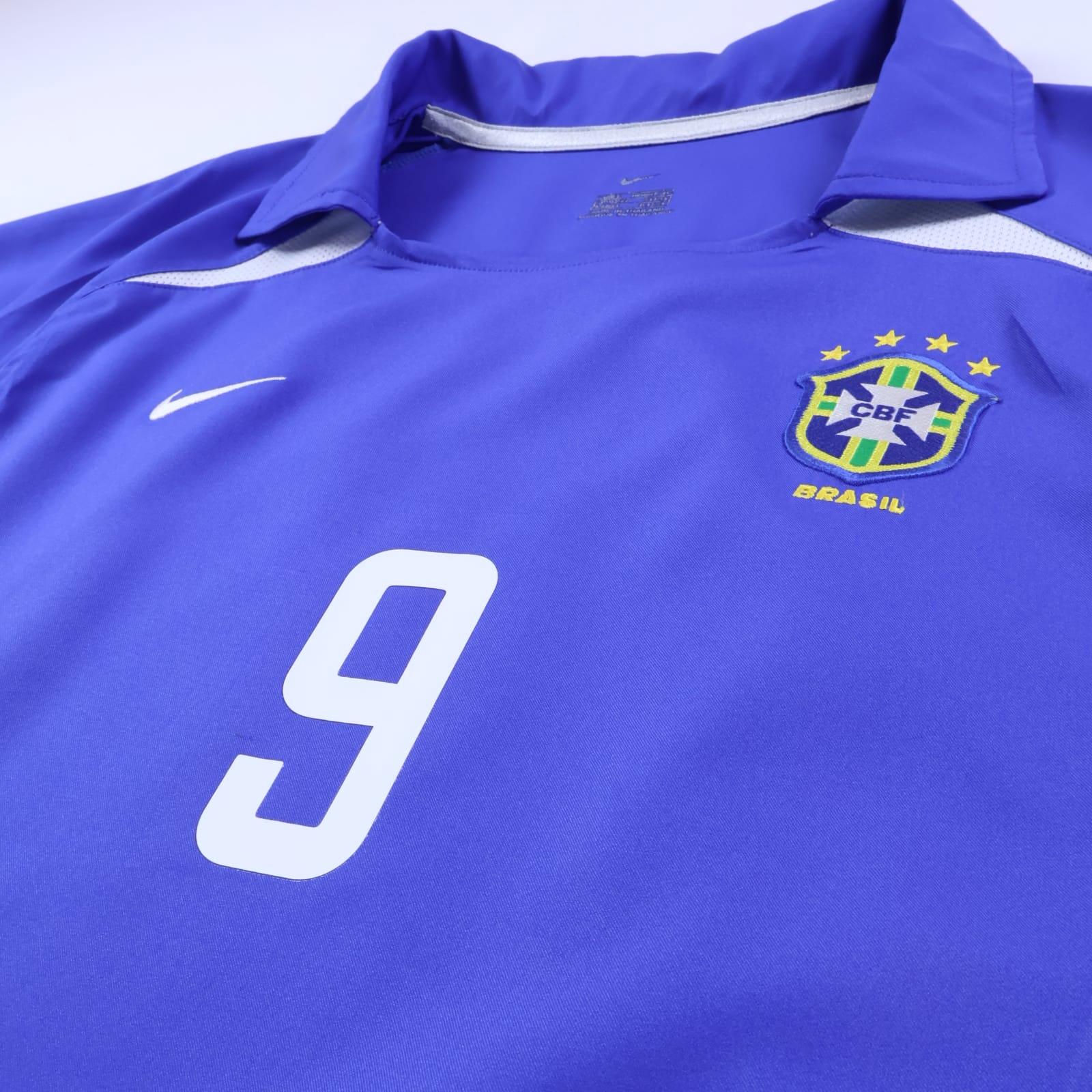 Brazil Ronaldo #9 2002/ Away Shirt - L