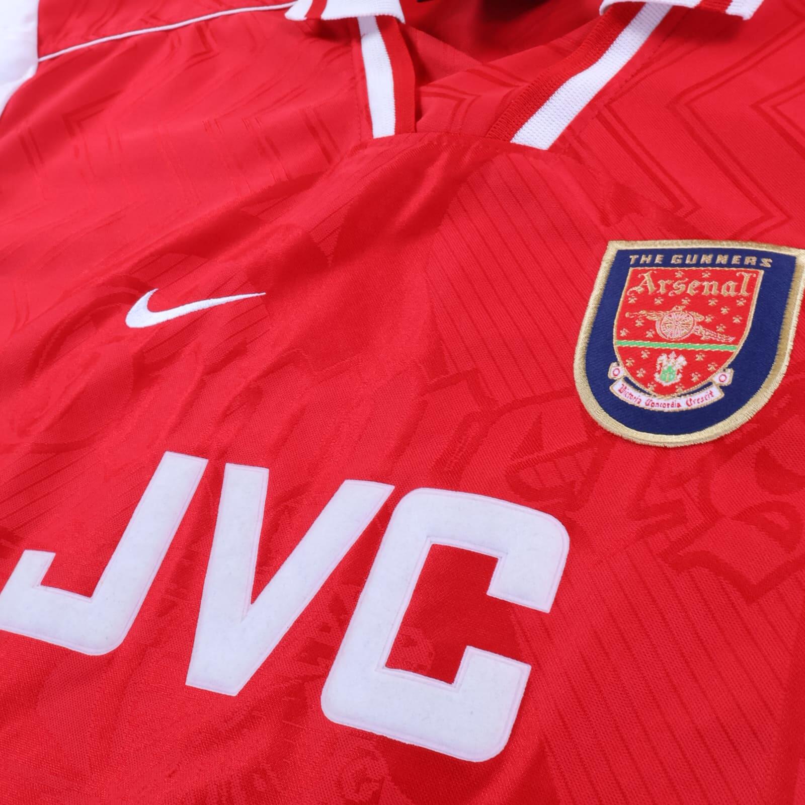 Arsenal Bergkamp #10 1996/98 Home Shirt - L