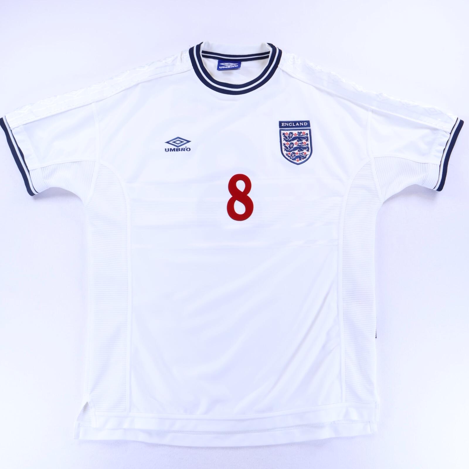 England Scholes #8 1999/01 Home Shirt - XL