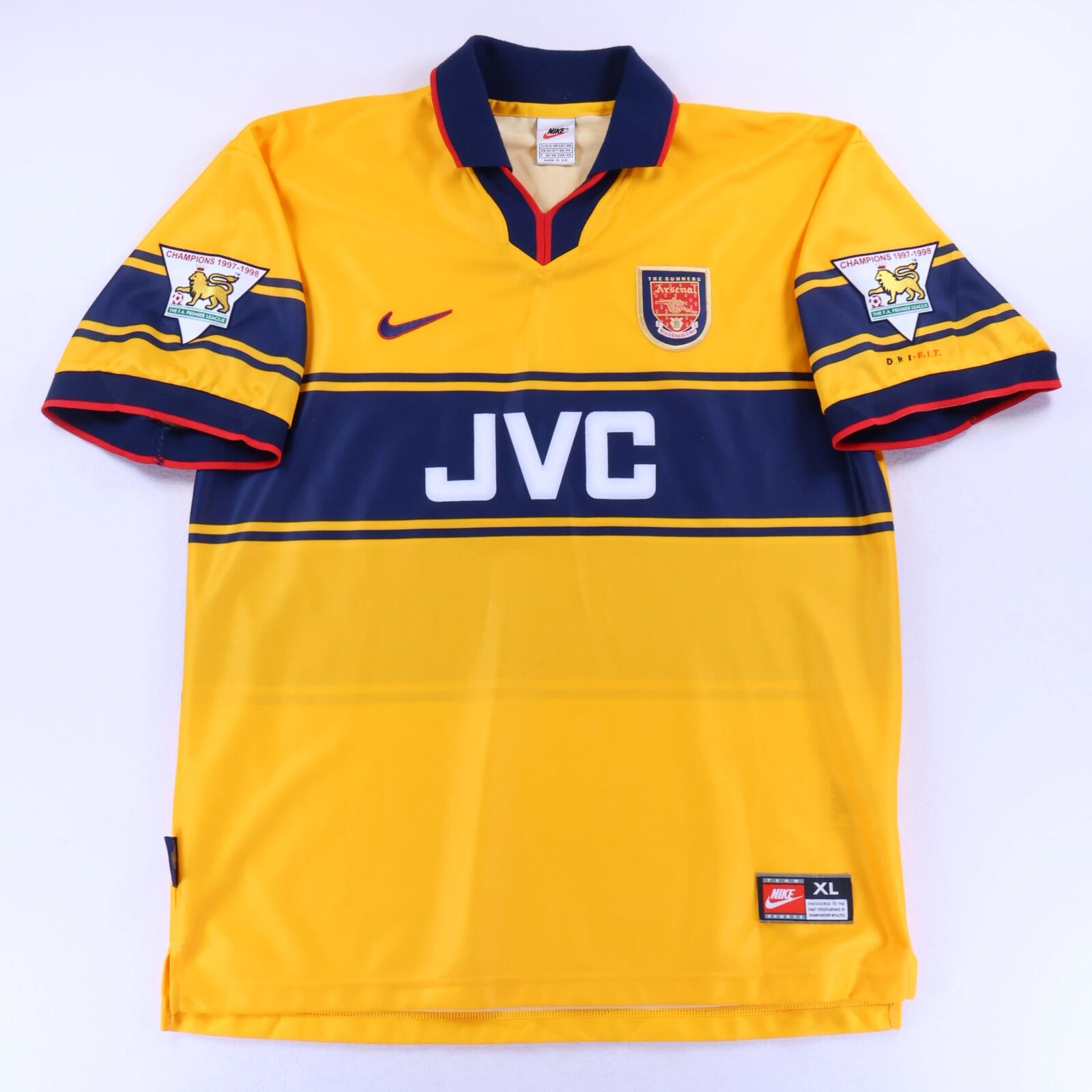 Arsenal Bergkamp #10 1997/99 Away Pro Shirt - XL