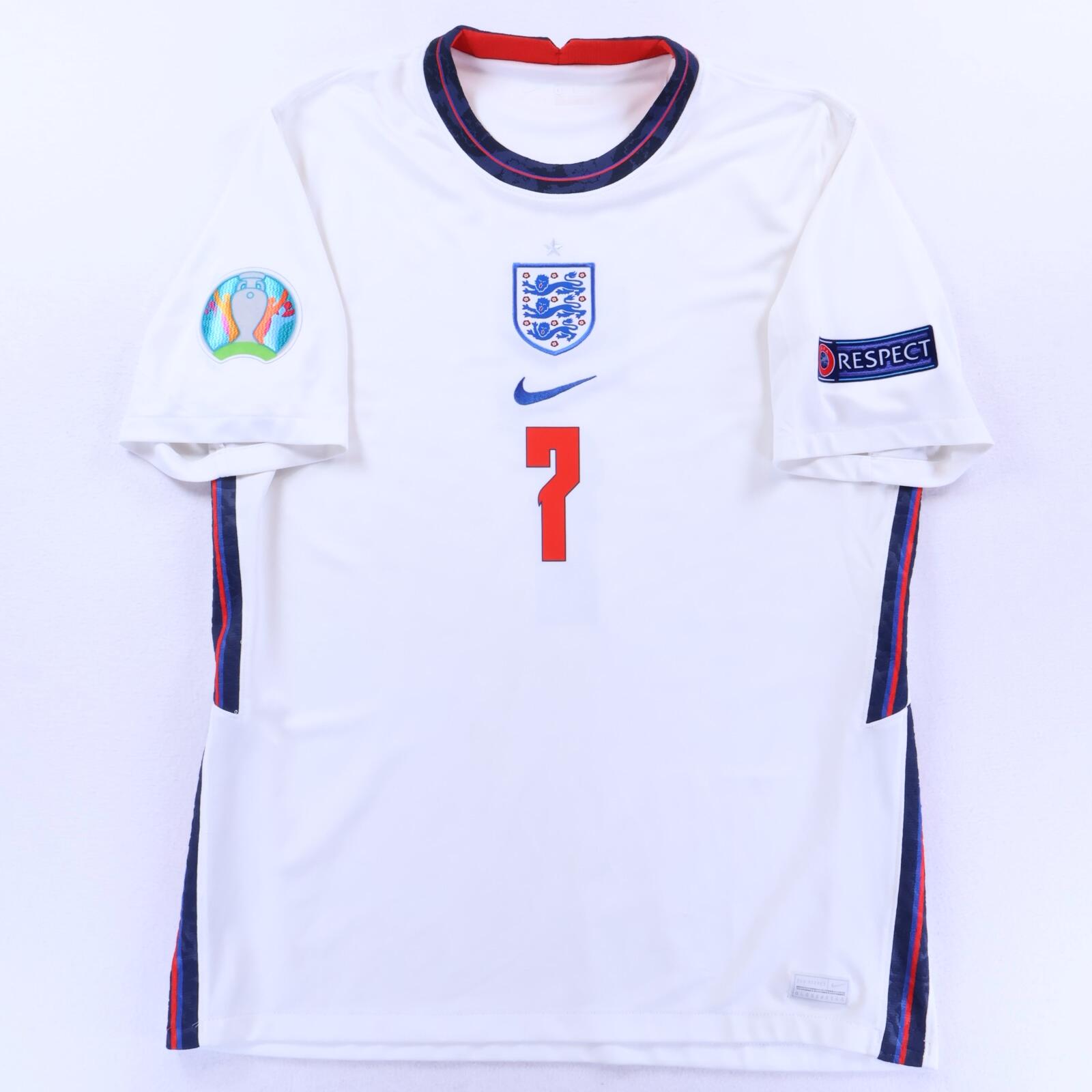 England Grealish #7 2020/21 Home Shirt - L