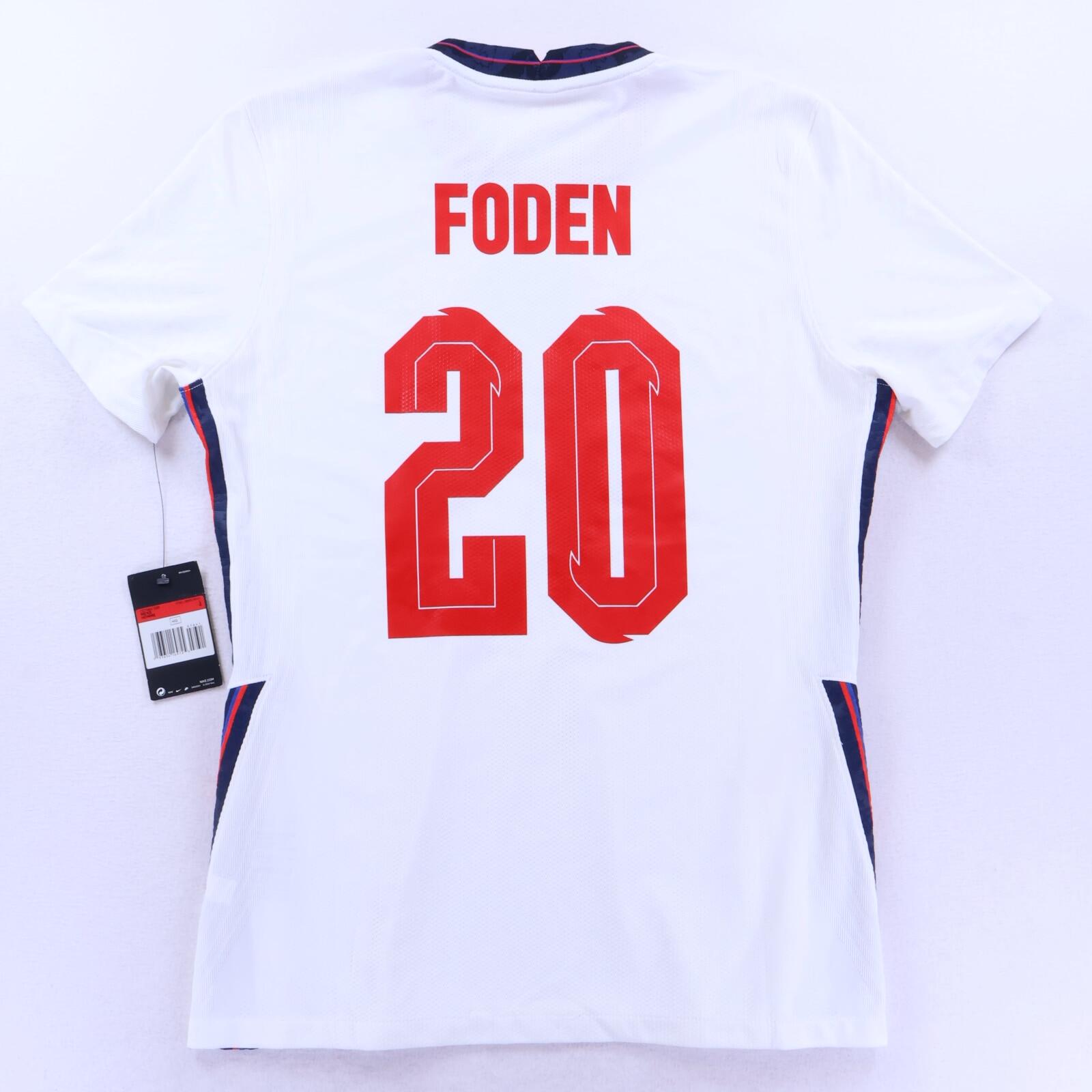 NWT* England Foden #20 2020/22 Home Shirt - Player Issue - L
