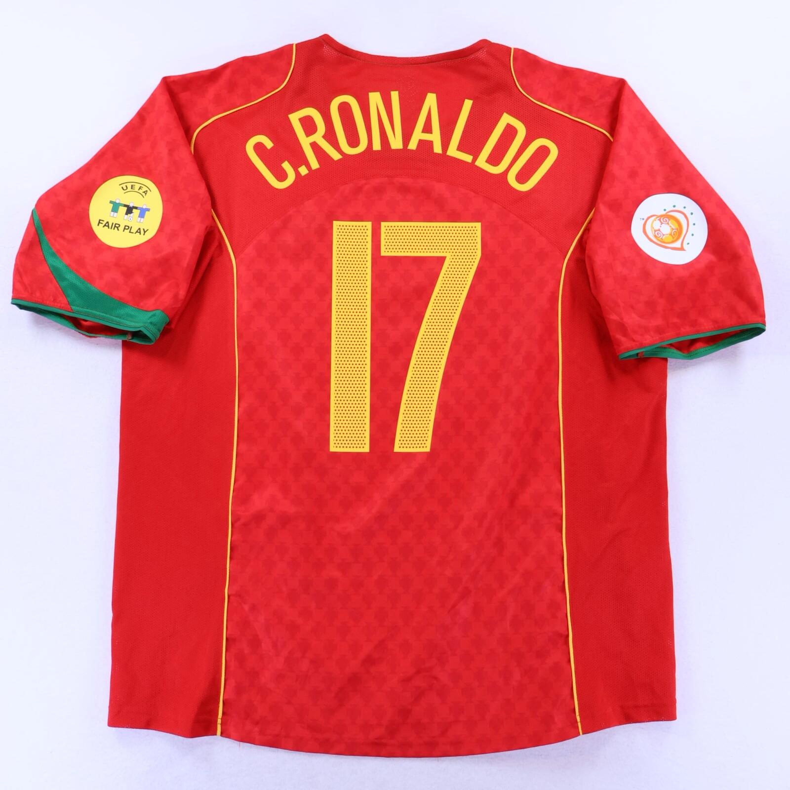 Portugal Ronaldo #17 2004/06 Home Shirt - XL