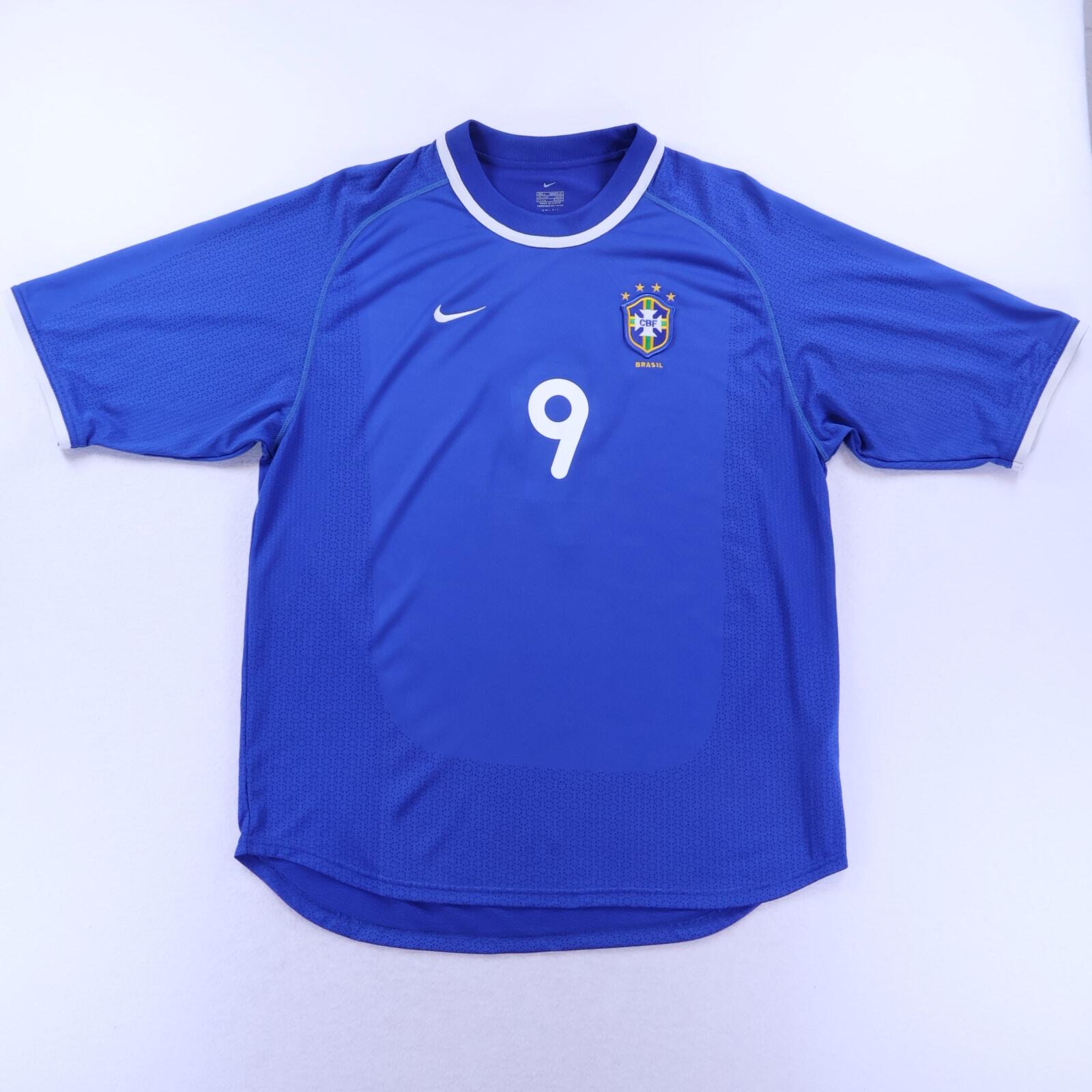 Brazil Ronaldo #9 2002/ Away Shirt - L