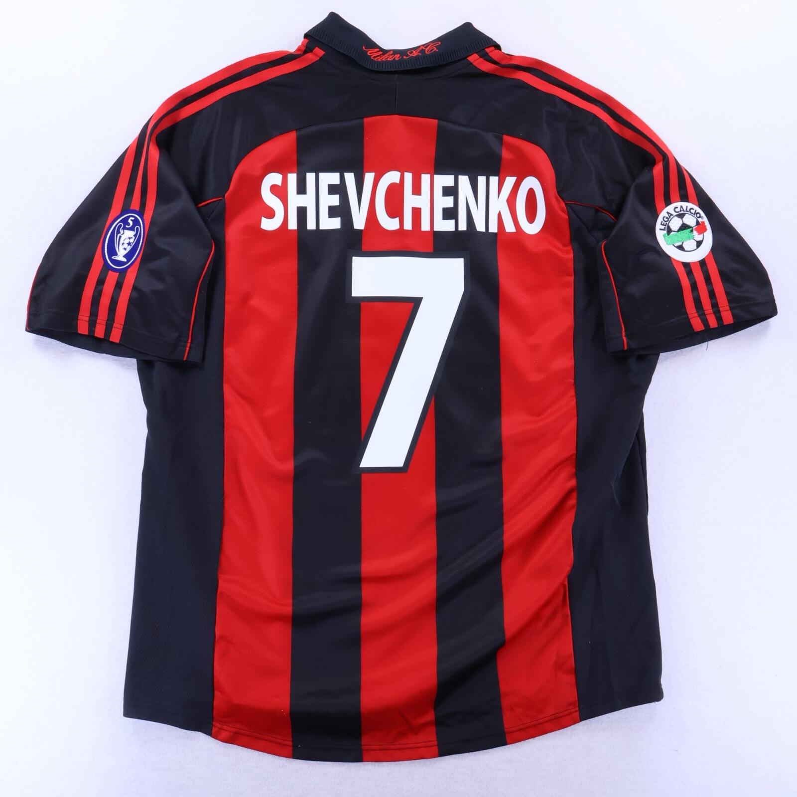 Ac Milan Shevchenko #7 2004/05 Home Shirt - XL