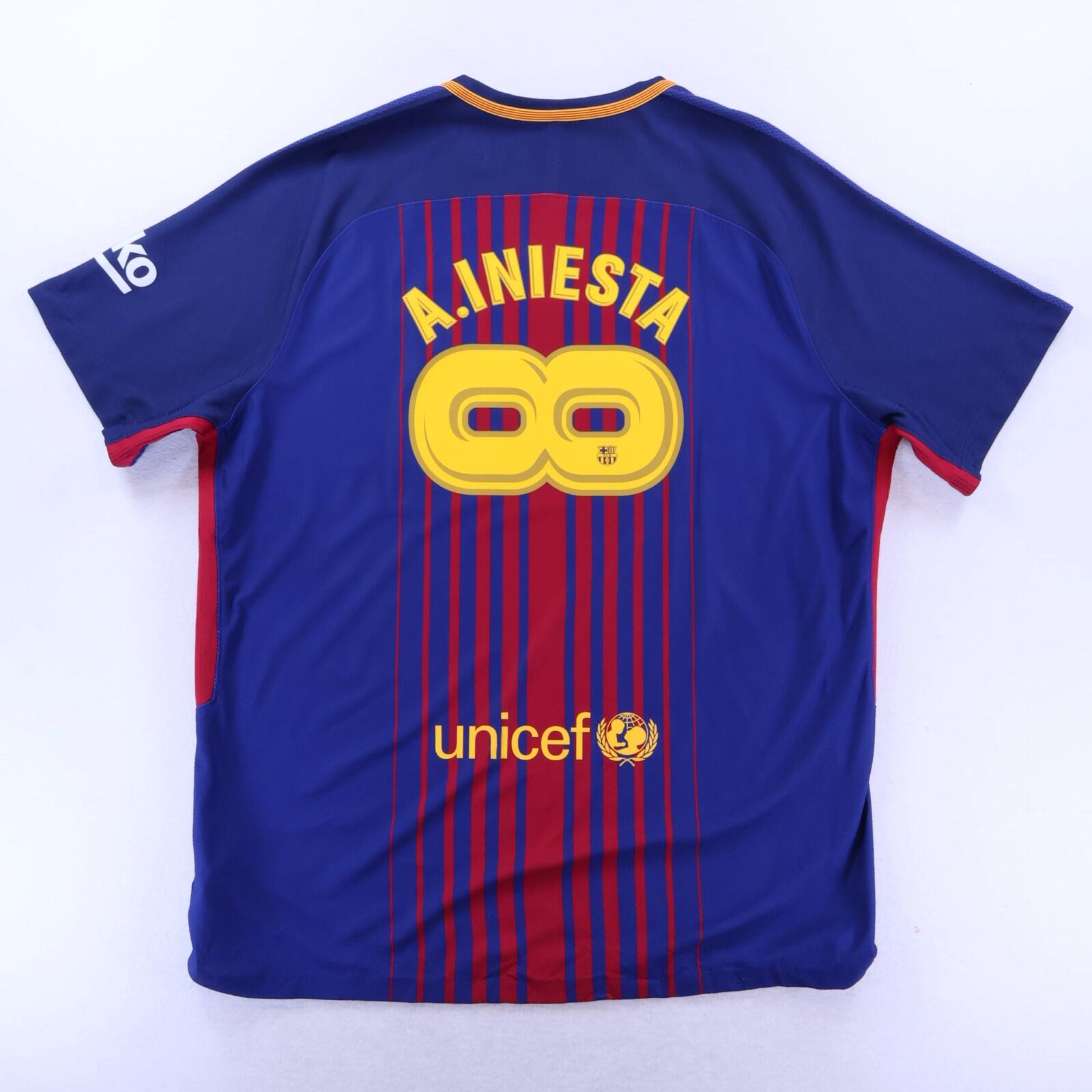 Barcelona A. Iniesta #8 2017/18 Home Shirt - 2XL