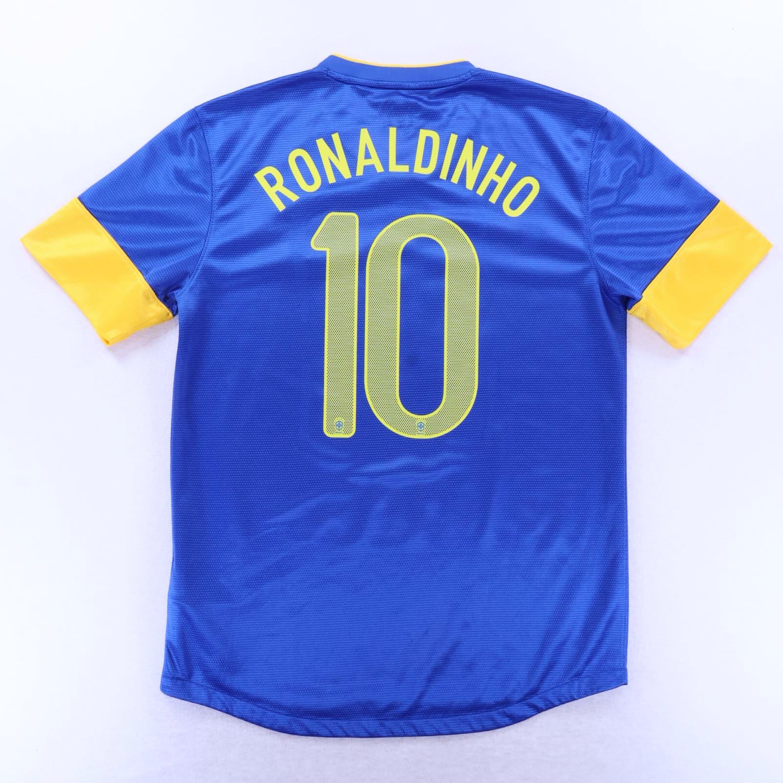 *MINT* Brazil Ronaldinho #10 2012/13 Away Shirt - M