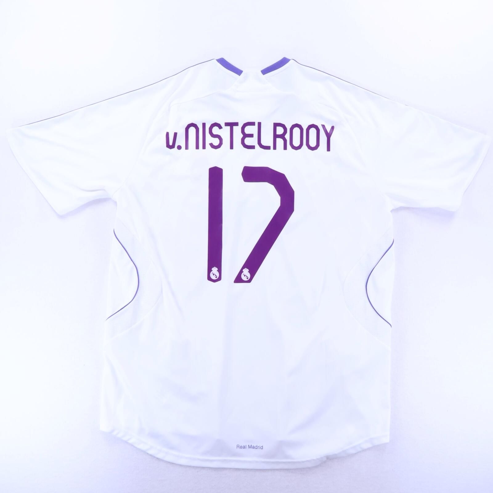 Real Madrid V. Nistelrooy #17 2007/08 Home Shirt - XL