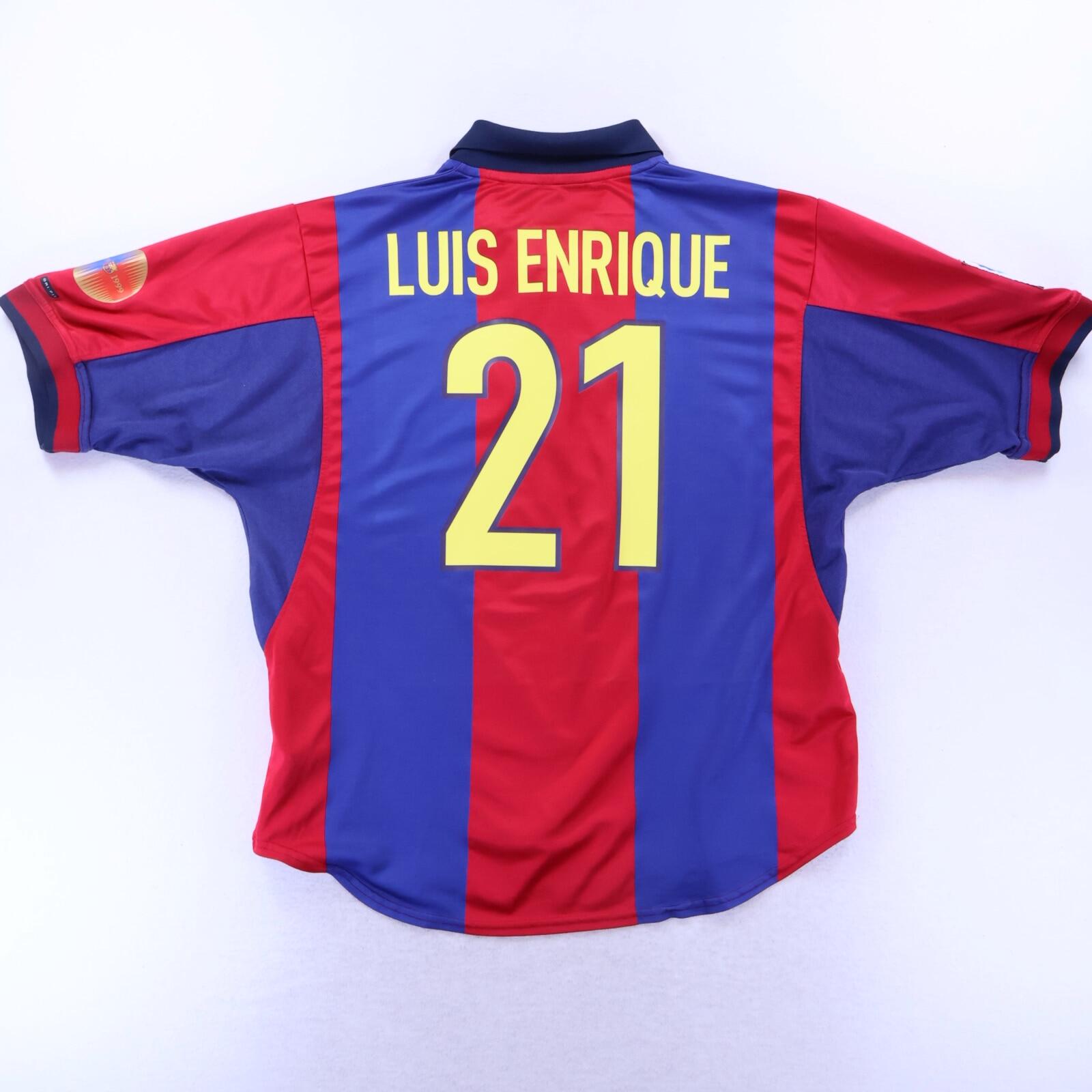 Barcelona Luis Enrique #21 2000/01 Home Shirt - XL