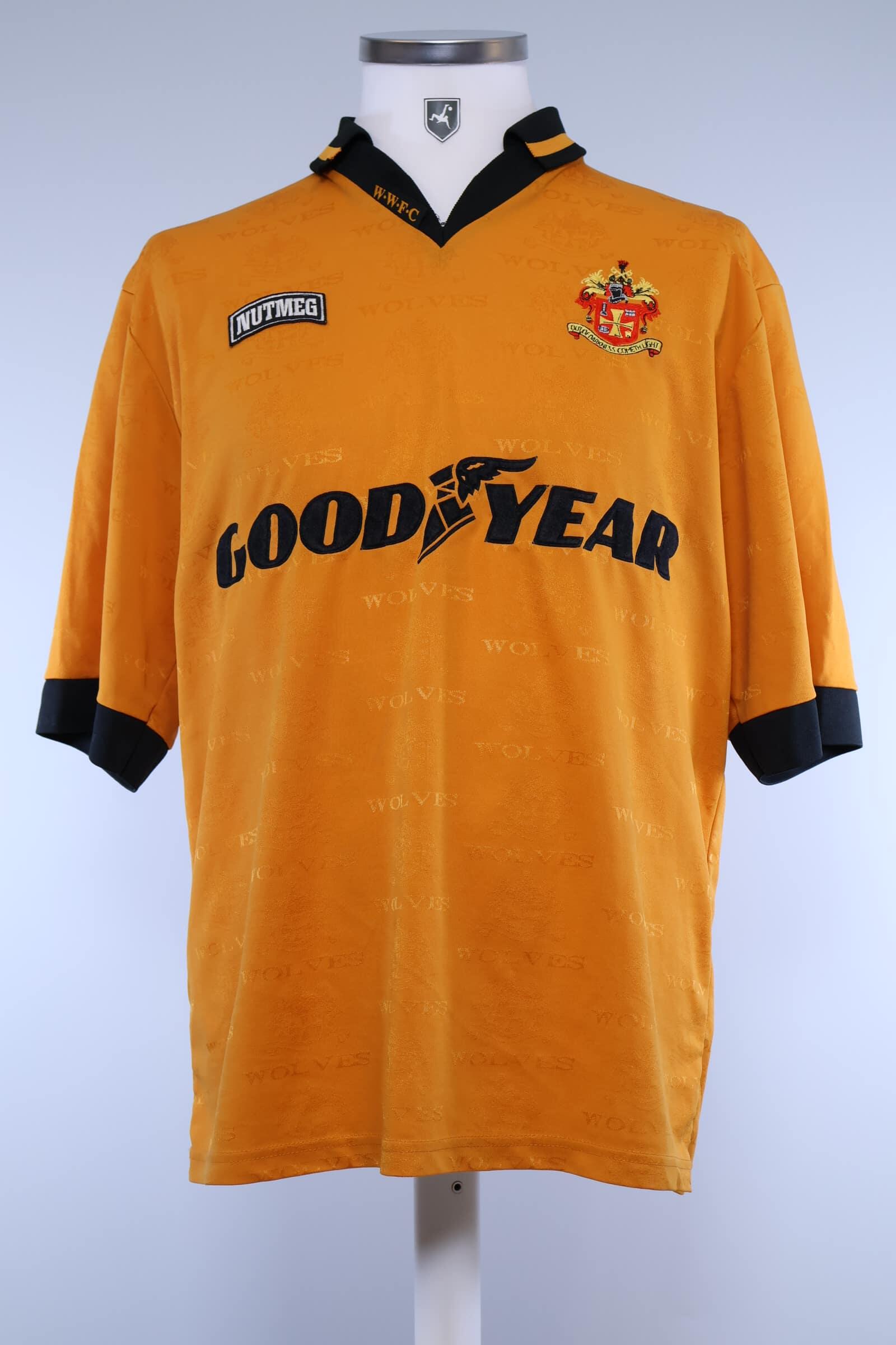1995/96 - WOLVERHAMPTON WANDERES F.C - HOME SHIRT - M