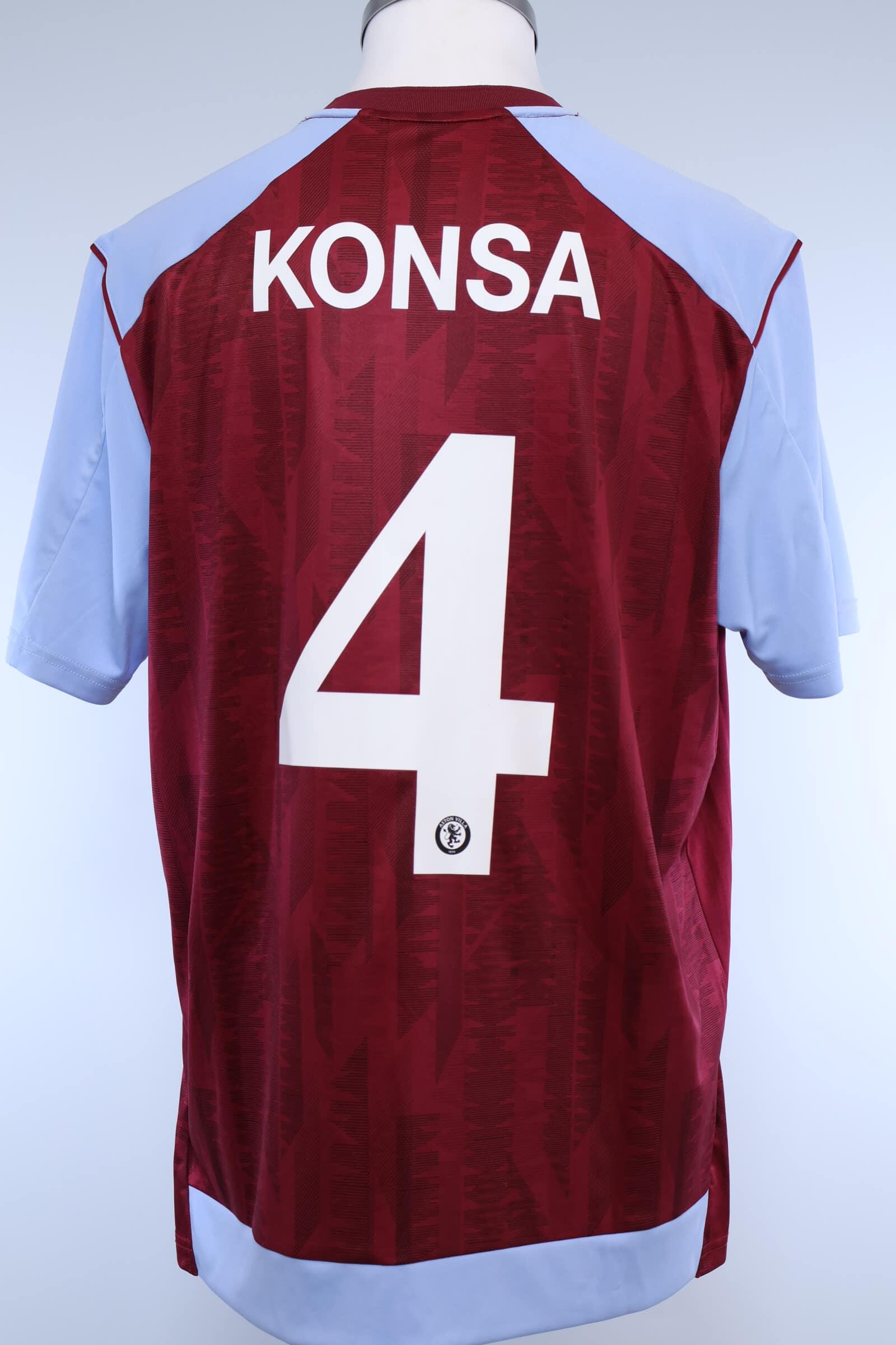 Aston Villa 2023/24 Konsa #4 Home Shirt - XLAuthentic Original Football Shirt