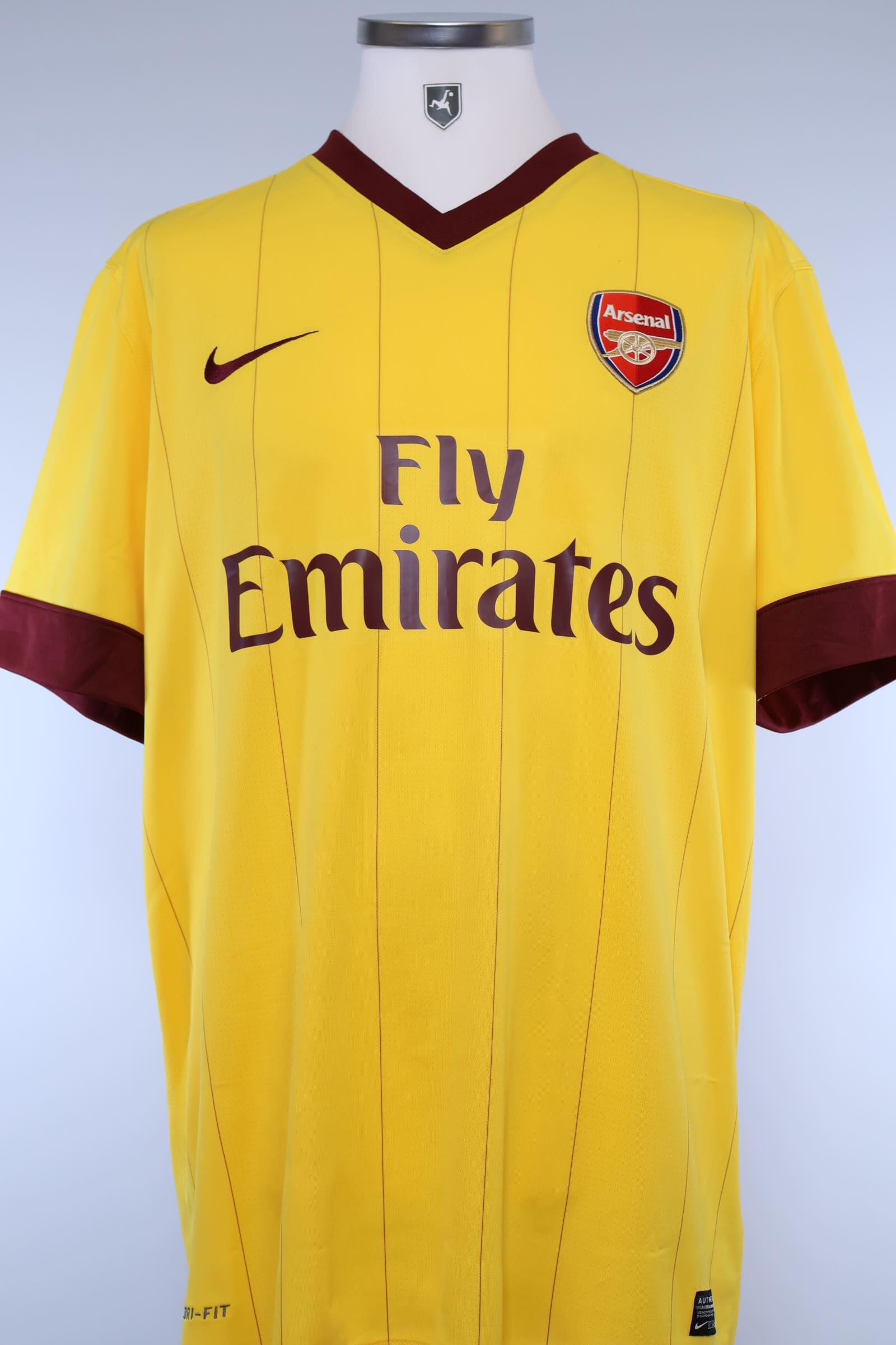 2010/11 - ARSENAL - ROSICKY - #7 - AWAY SHIRT - XL