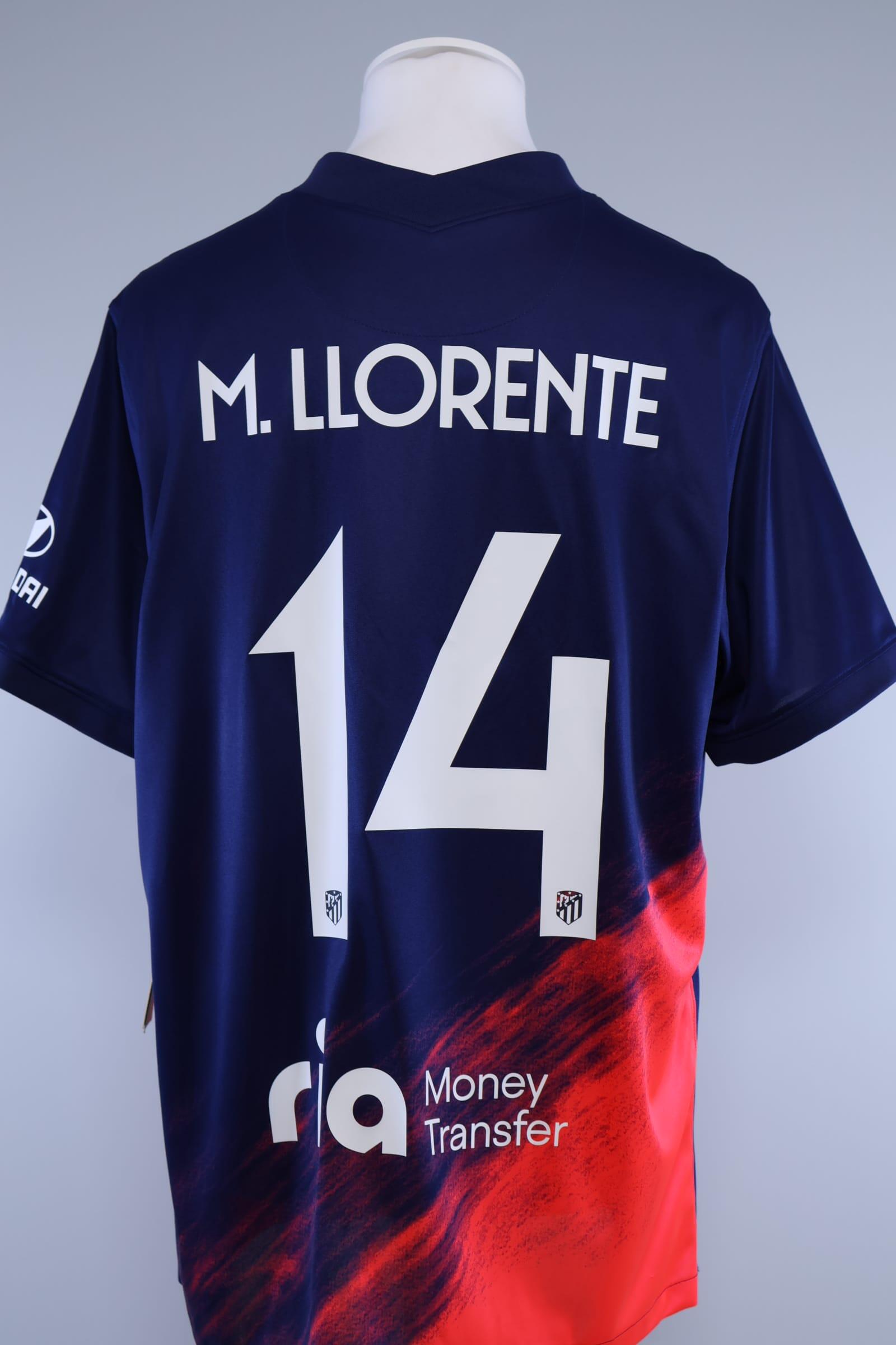 2021/22 - ATLÉTICO DE MADRID - M. LLORENTE - #14 - AWAY SHIRT - XL