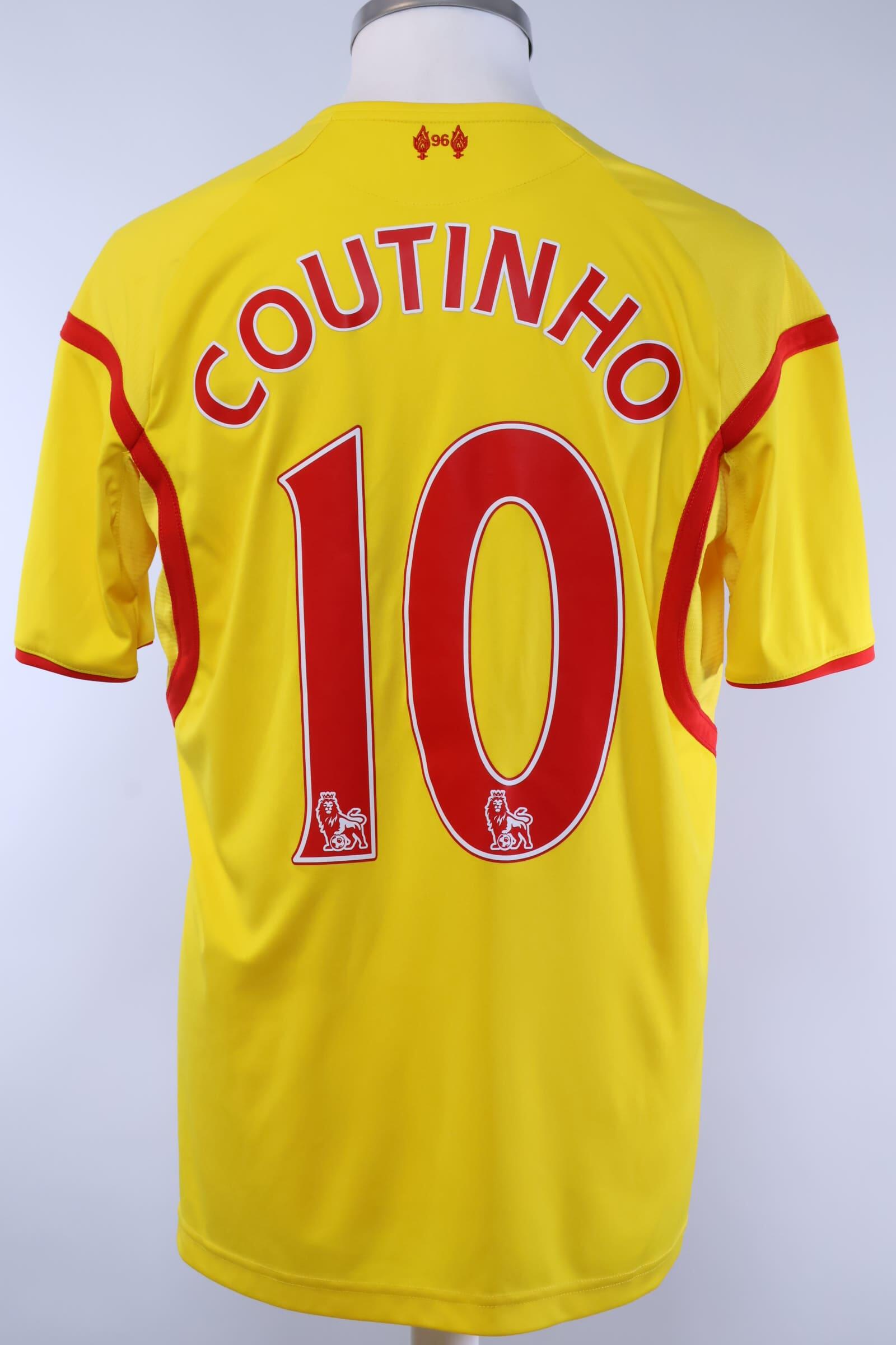 2014/15 - LIVERPOOL F.C - COUTINHO - #10 - AWAY SHIRT - M