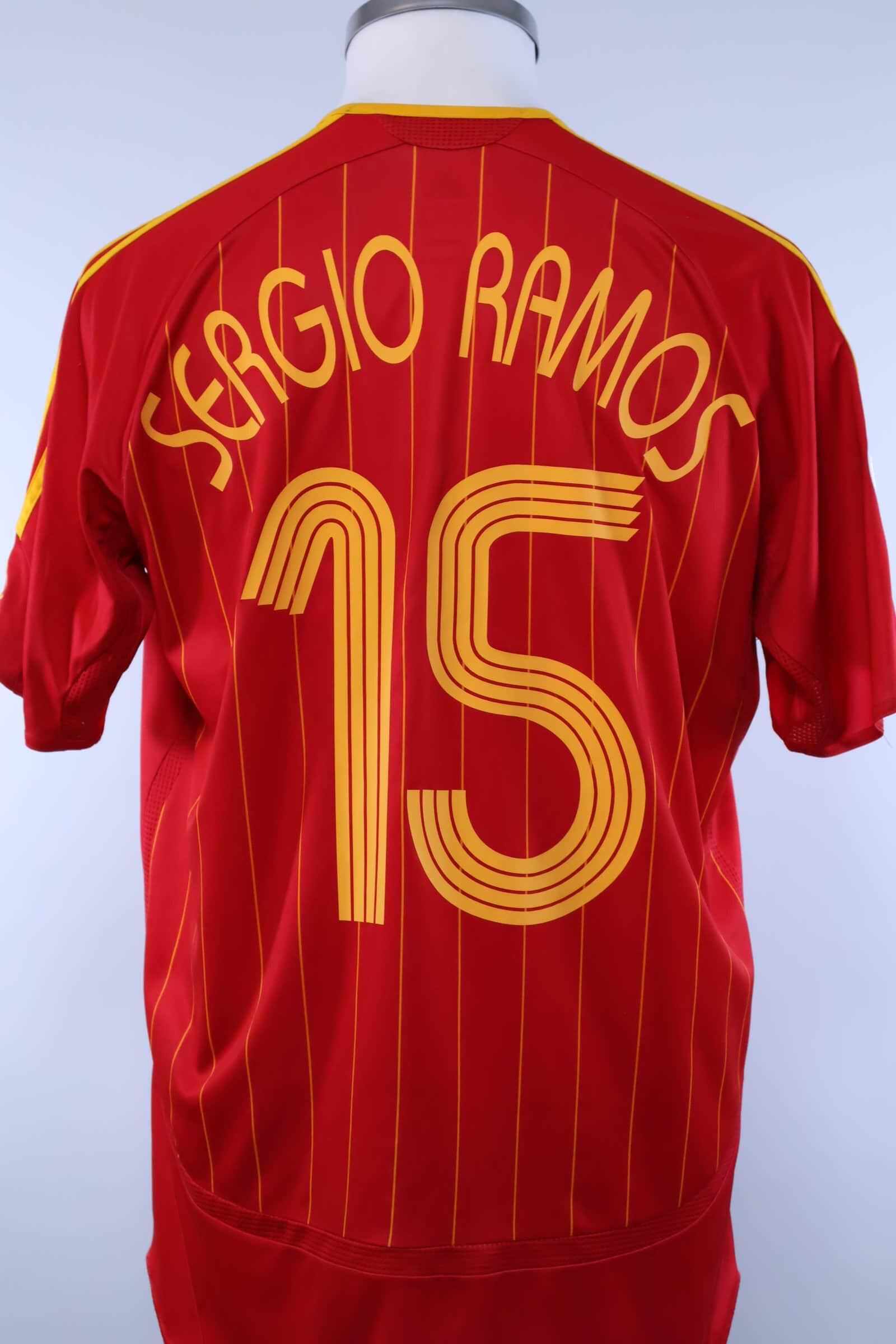 2006/06 - SPAIN - SERGIO RAMOS - #15 - WORLD CUP HOME SHIRT - M
