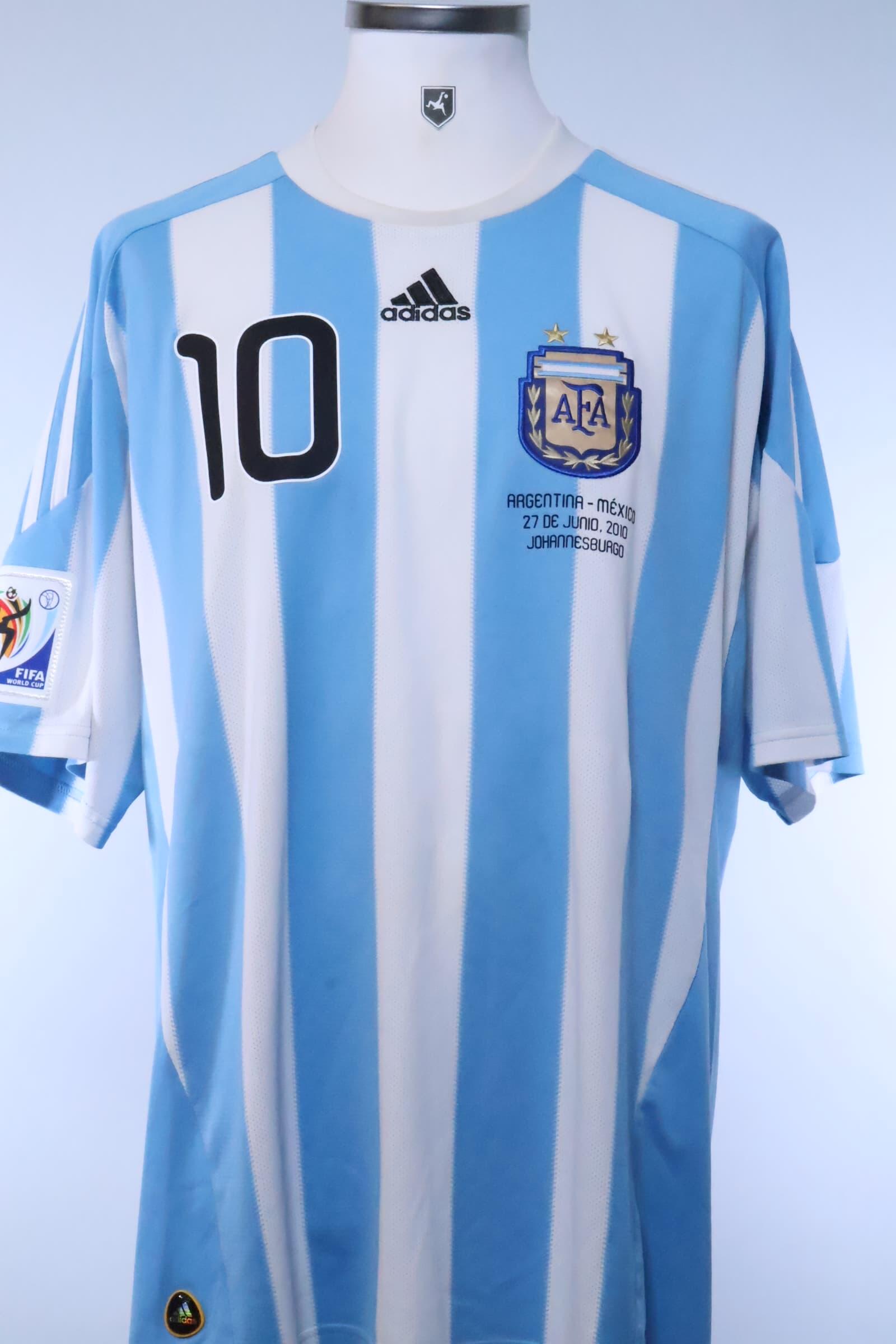 2010/11 - ARGENTINA - MESSI - #10 - HOME SHIRT - XXL